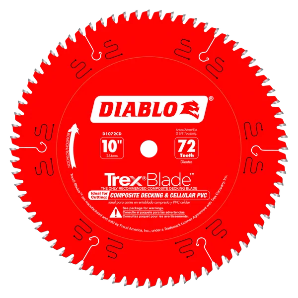 Disco 10" de corte con 72 dientes para sierra circular - Diablo (Nuevo, empaque abierto)