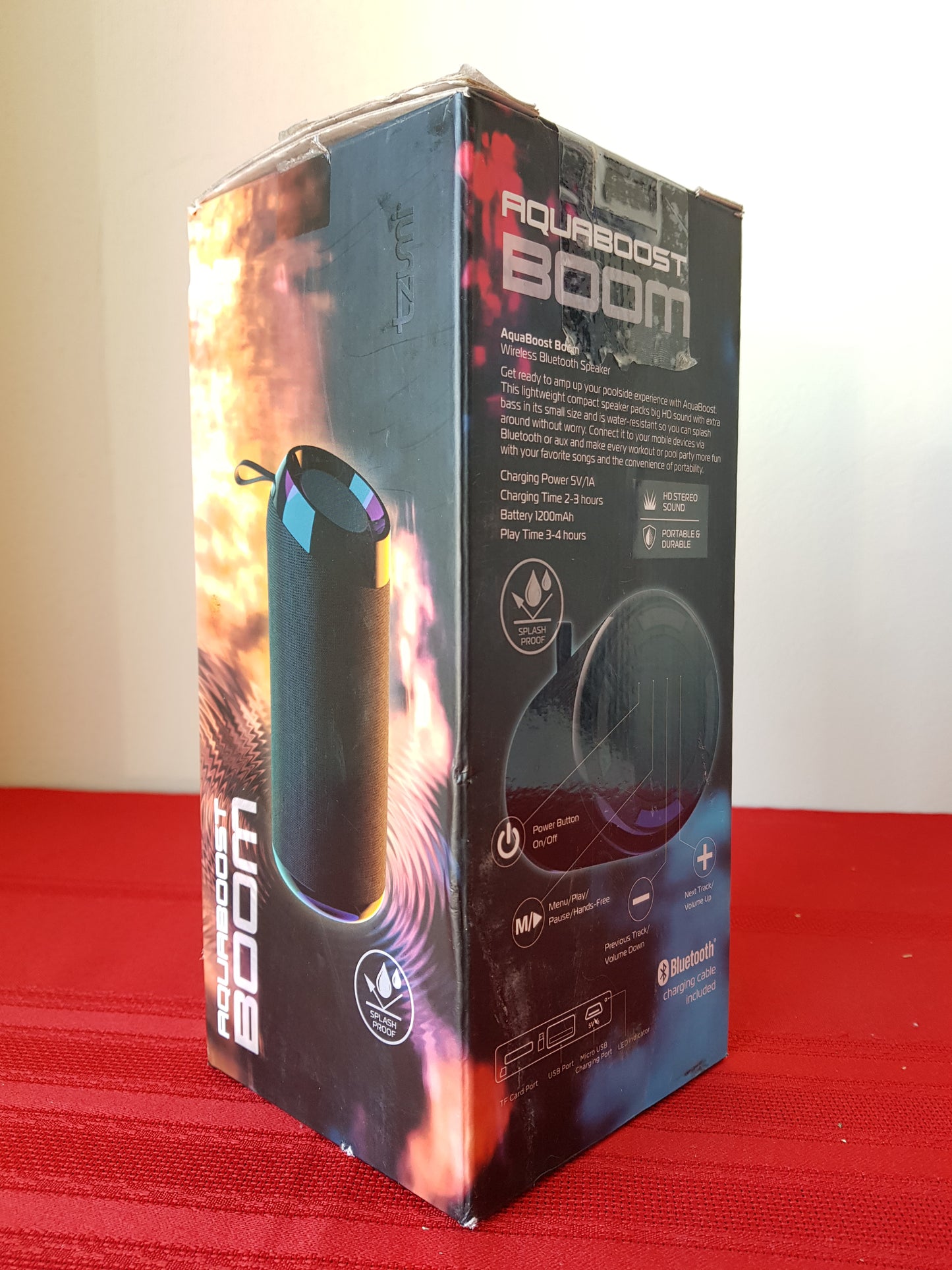 Bocina Bluetooth - Tzumi Aquaboost Boom (Nuevo, caja abierta)