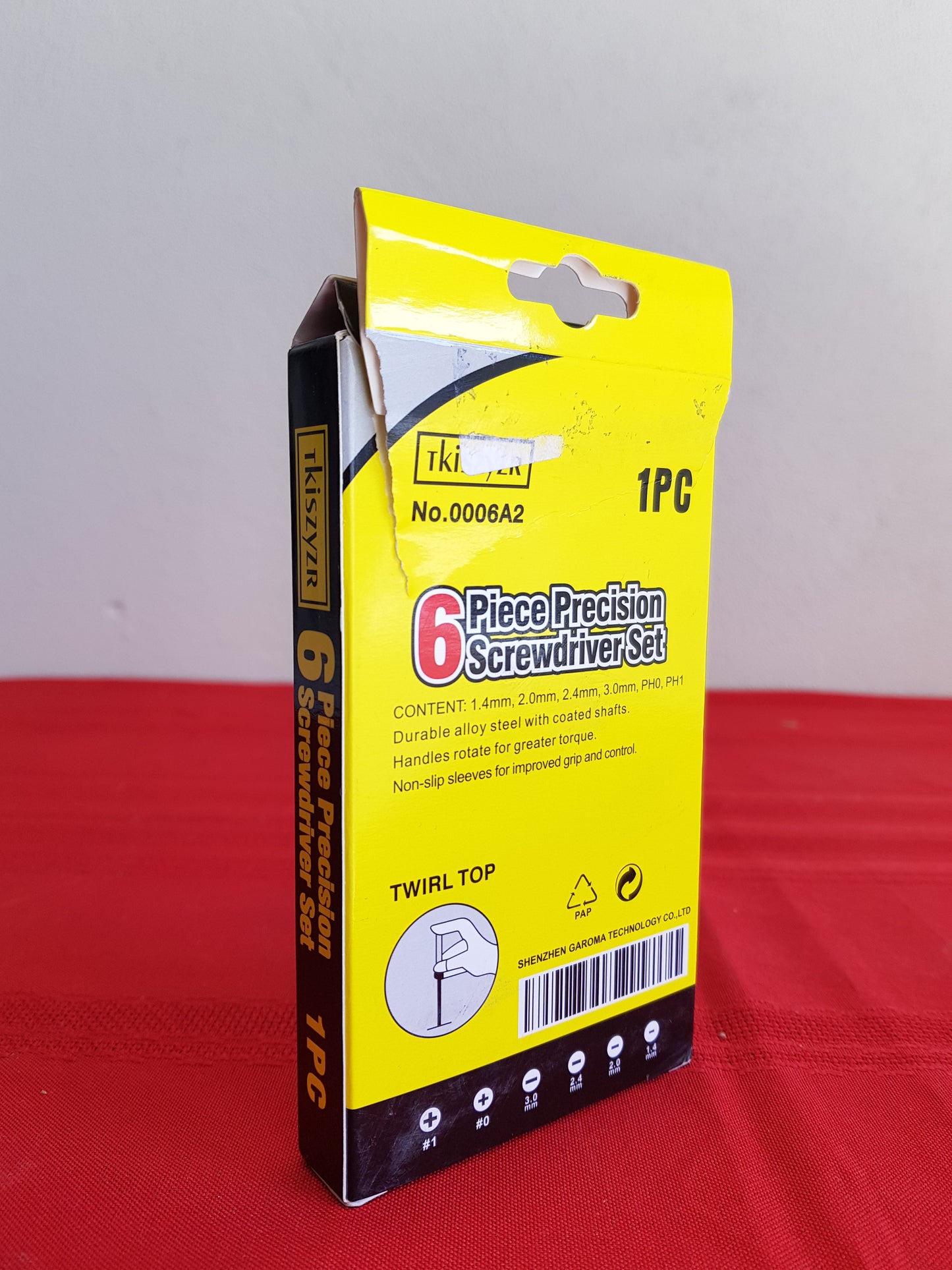 Juego de 6 destornilladores de precisión - Tkiszyzr (Nuevo, caja abierta)