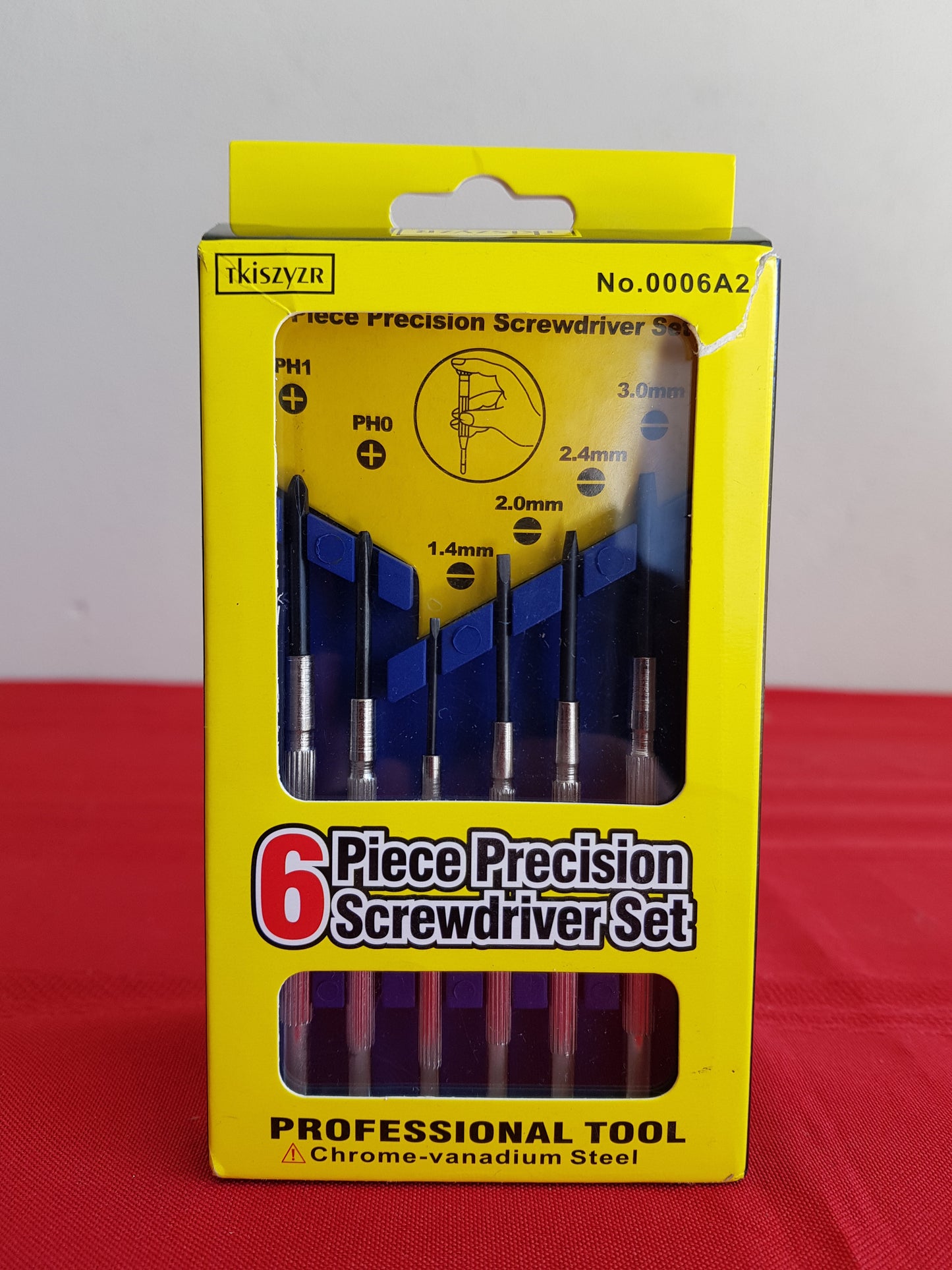 Juego de 6 destornilladores de precisión - Tkiszyzr (Nuevo, caja abierta)