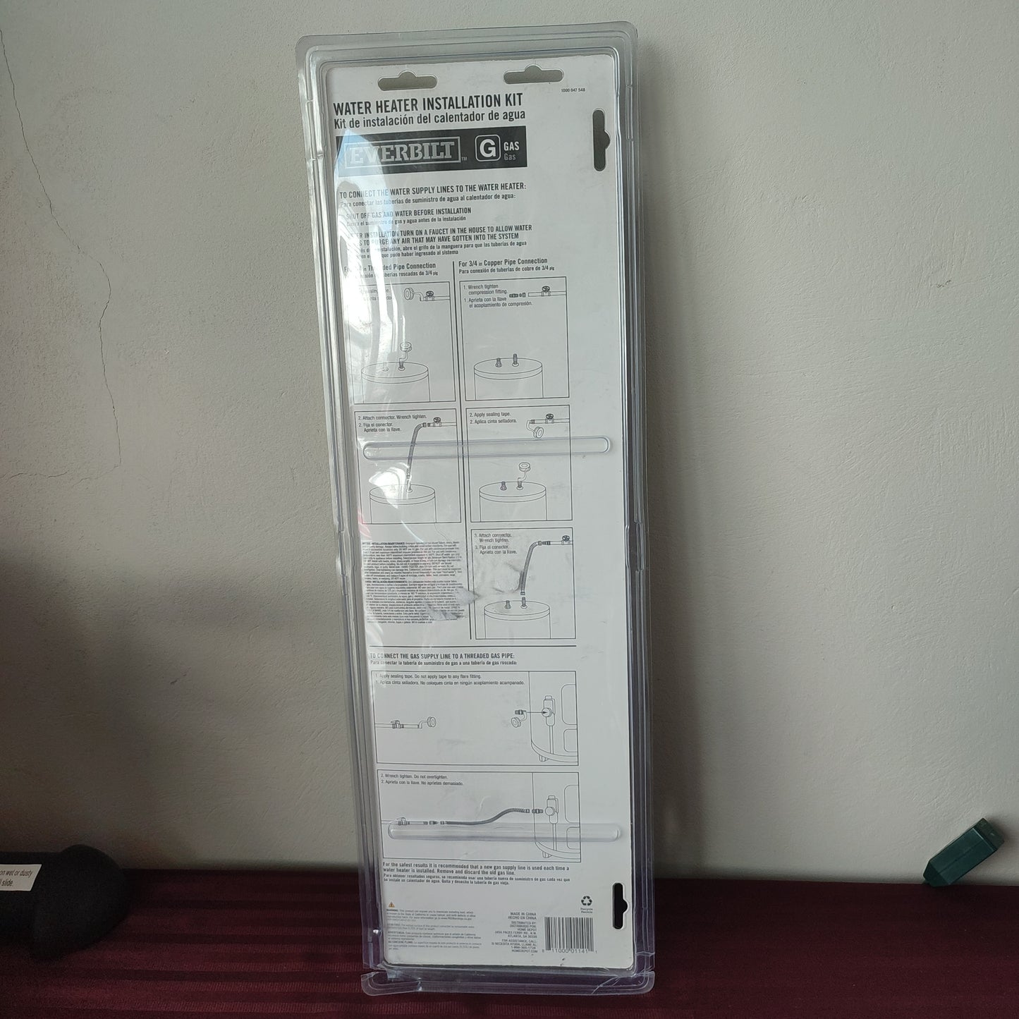 Kit de instalación de calentador de agua - Everbilt (Nuevo)