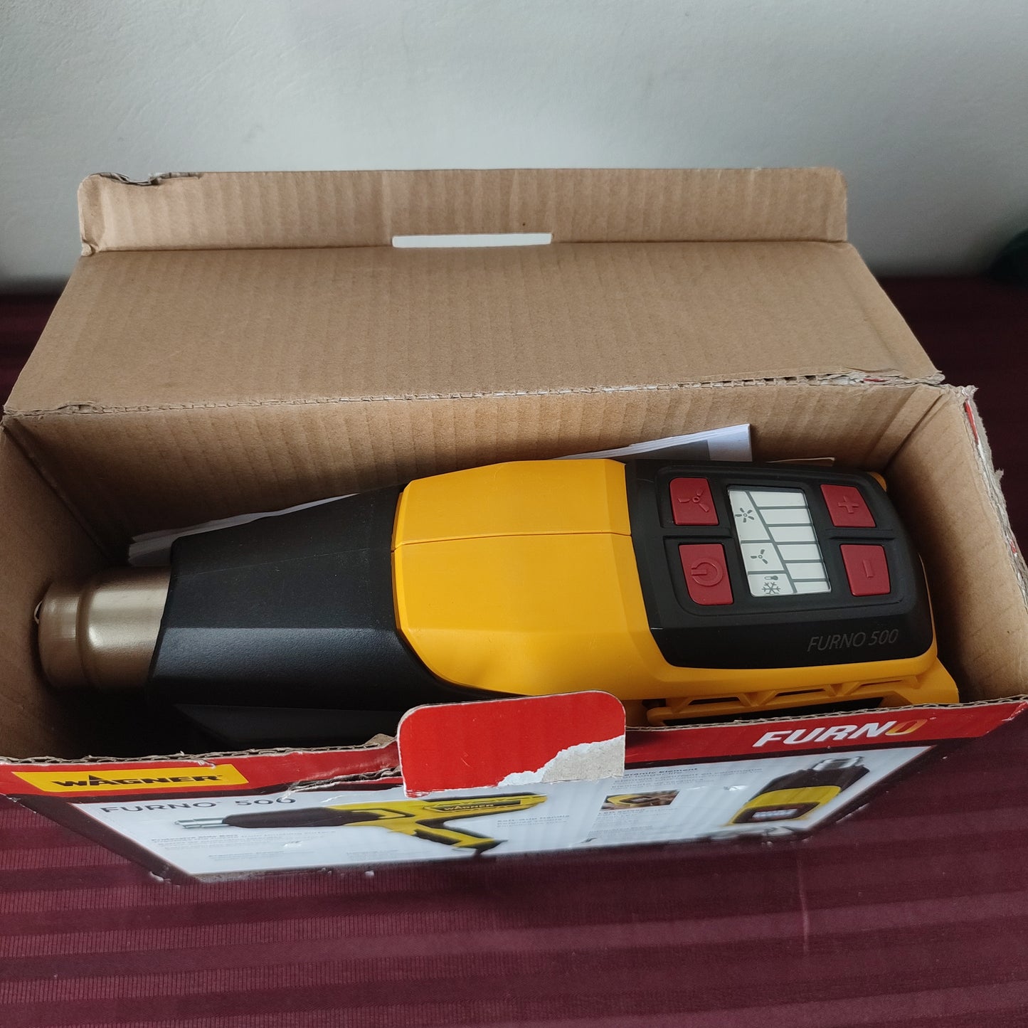 Pistola de calor de temperatura variable 1500 W - Wagner Furno 500 (Nuevo, caja abierta)