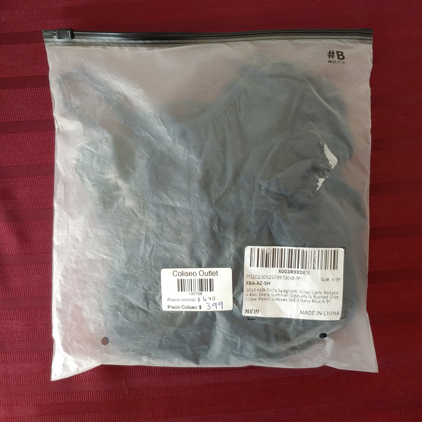 Vestido para niña color azul marino talla 8/9 años - Soly Hux (Nuevo)