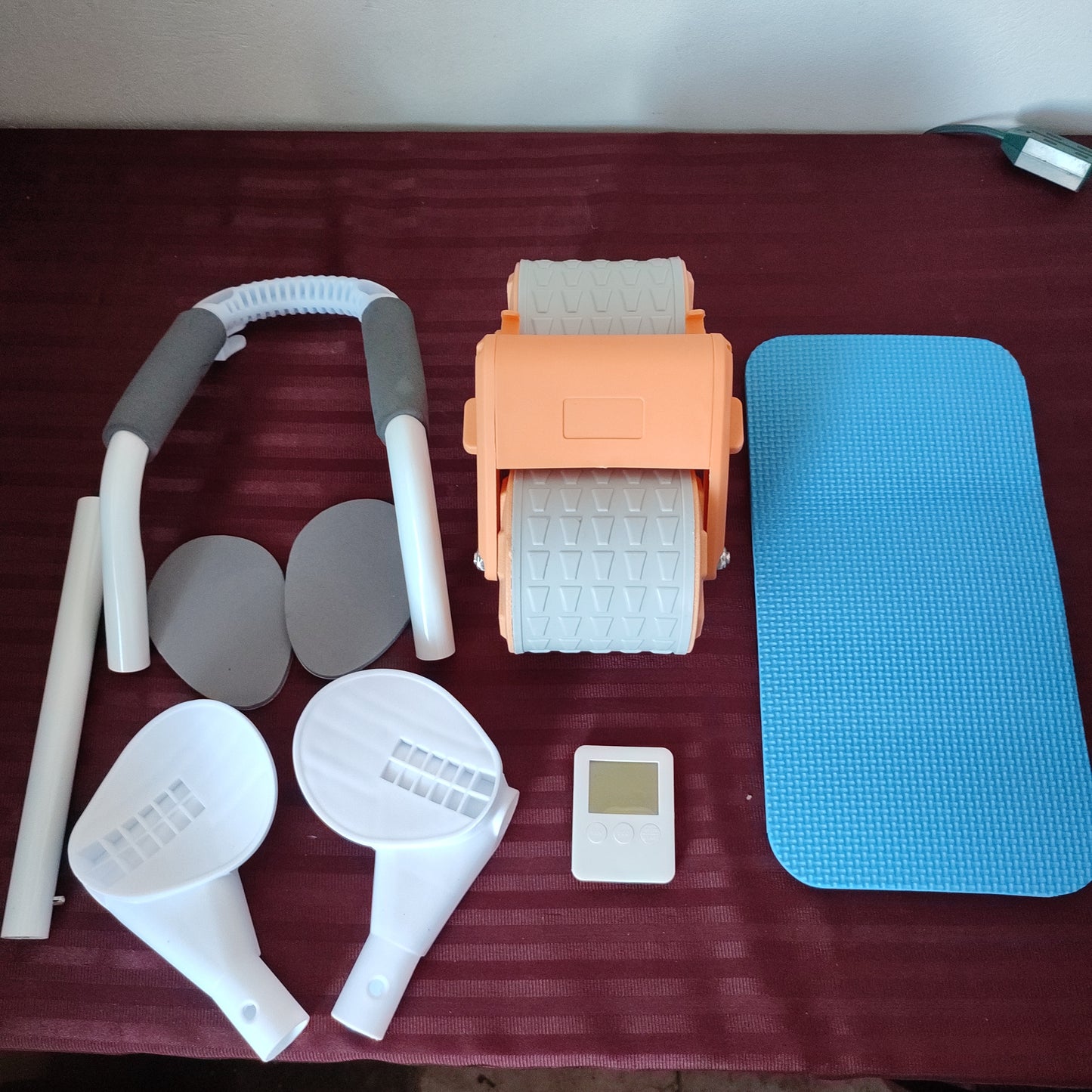 Rodillo para abdominales con soporte de codo y rodillas (Nuevo, caja abierta)