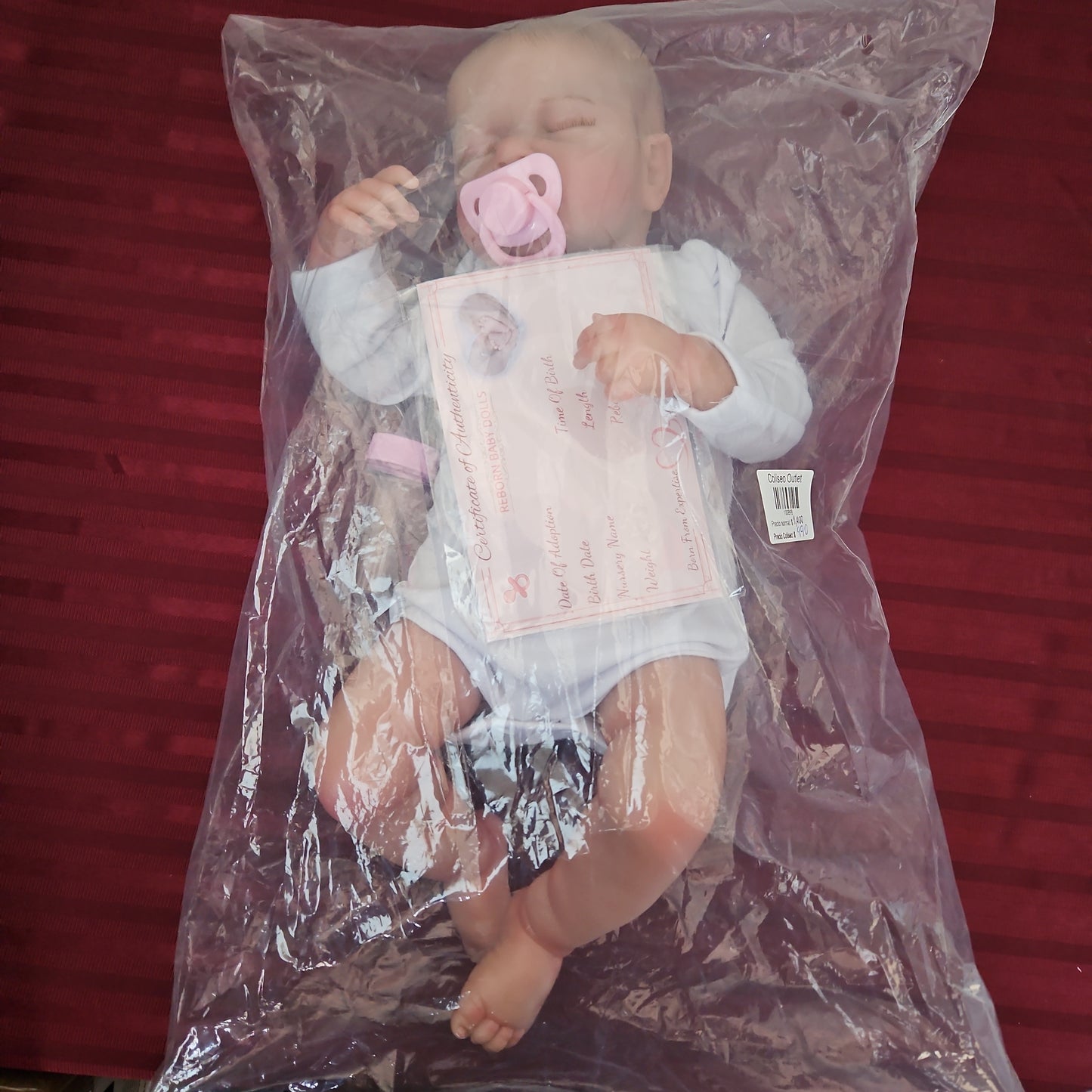 Bebé Reborn niña cuerpo de tela (Nuevo)