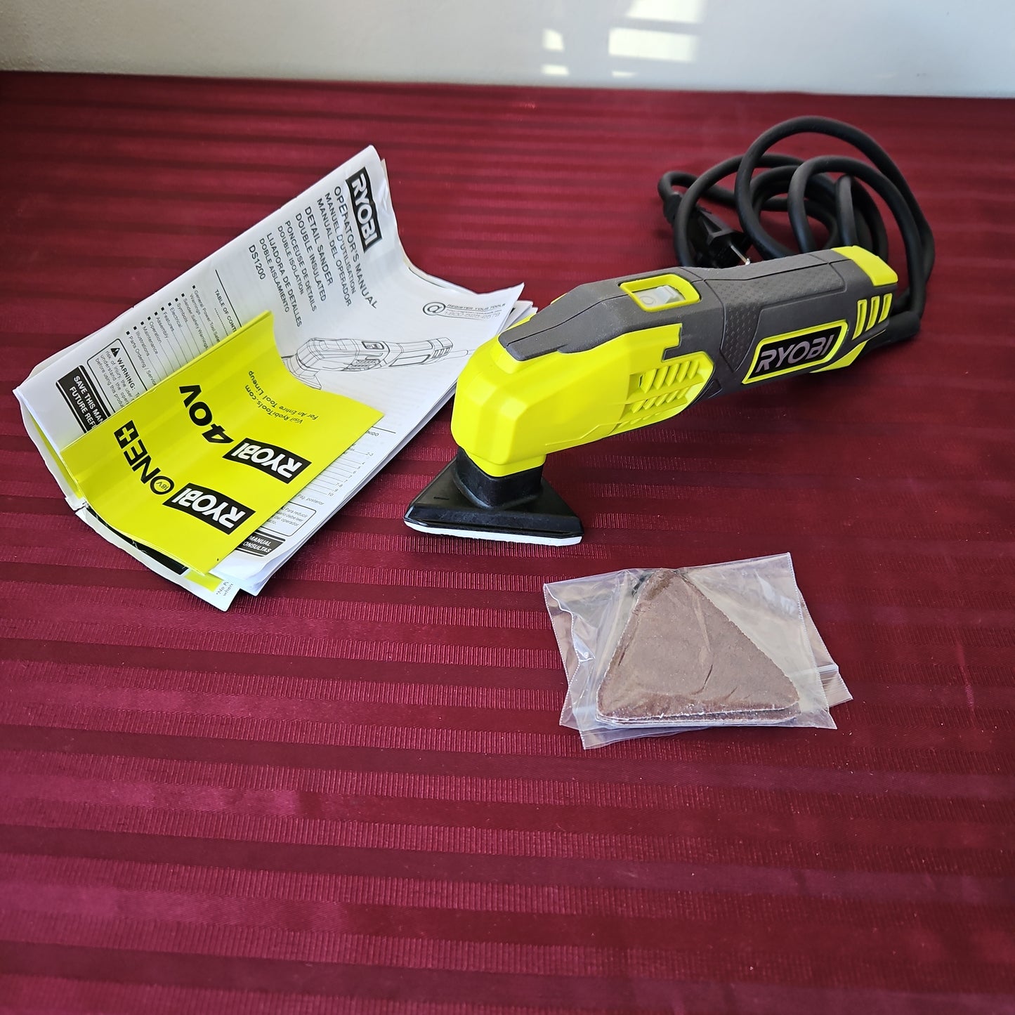 Lijadora de detalles eléctrica - Ryobi (Nuevo, caja abierta)