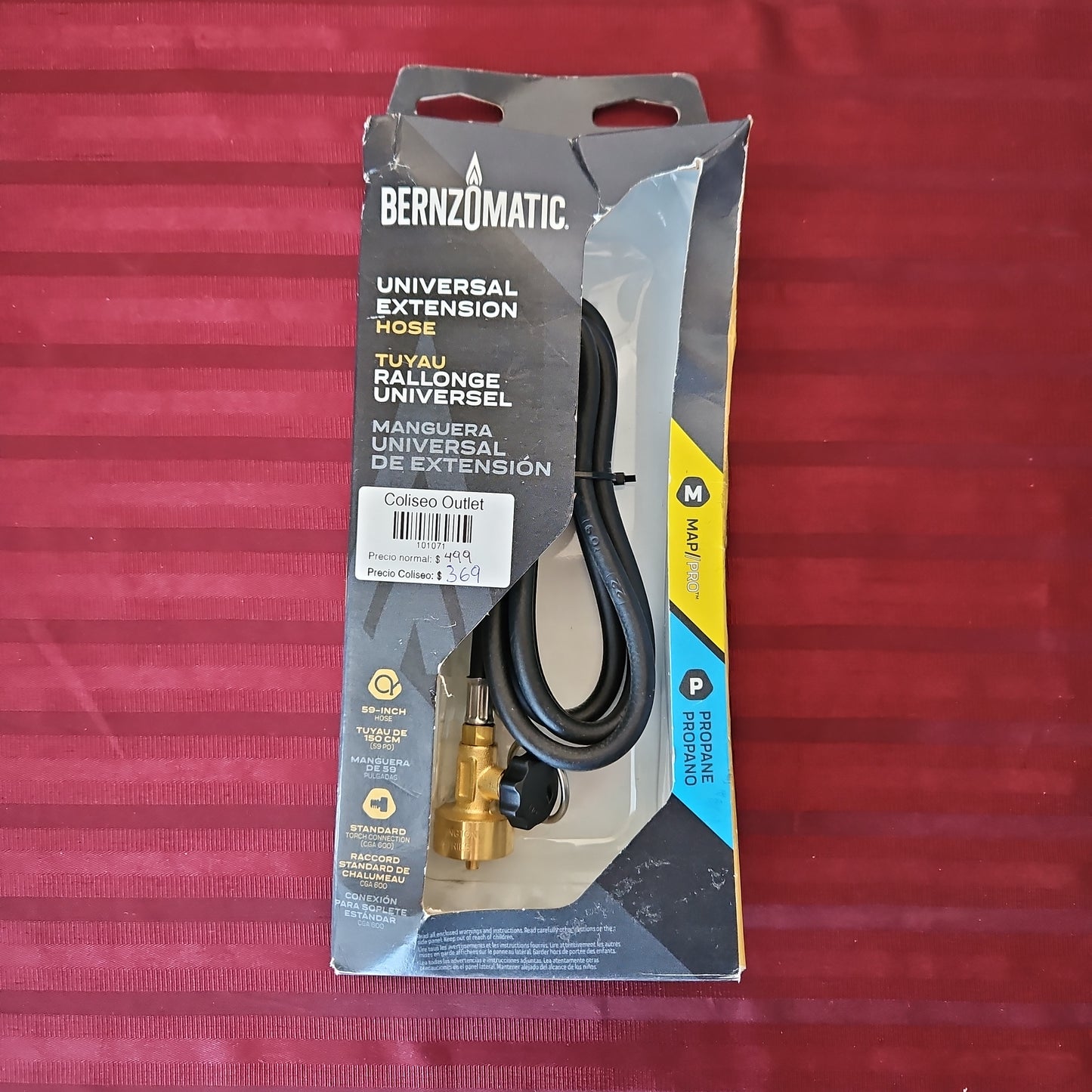 Manguera universal de extensión para soplete - Bernzomatic (Nuevo, caja abierta)