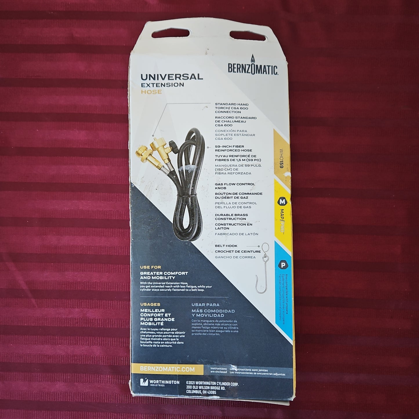 Manguera universal de extensión para soplete - Bernzomatic (Nuevo, caja abierta)