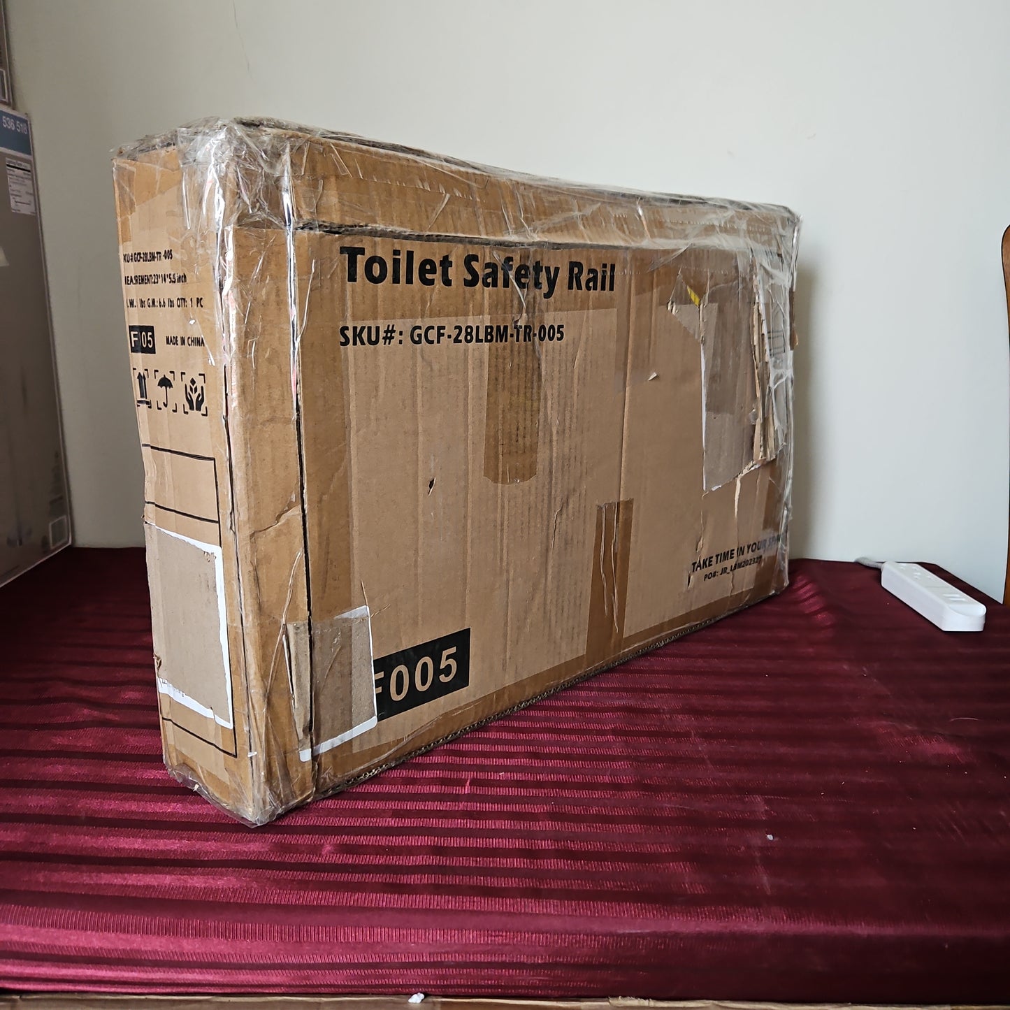 Soporte de seguridad plegable para inodoro - GreenChief (Nuevo, caja abierta)