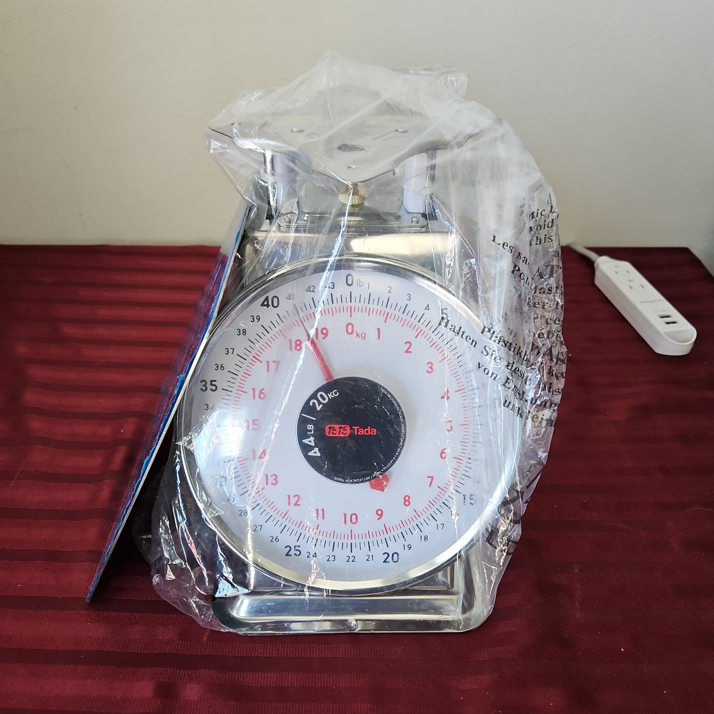 Báscula mecánica comercial de 20 Kg - Tada (Nuevo, caja abierta)