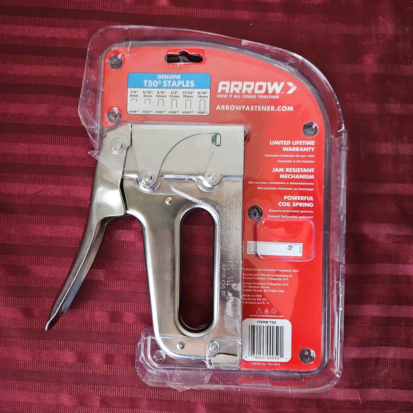 Engrapadora de alta resistencia - Arrow Fastener T50P (Nuevo, empaque abierto)