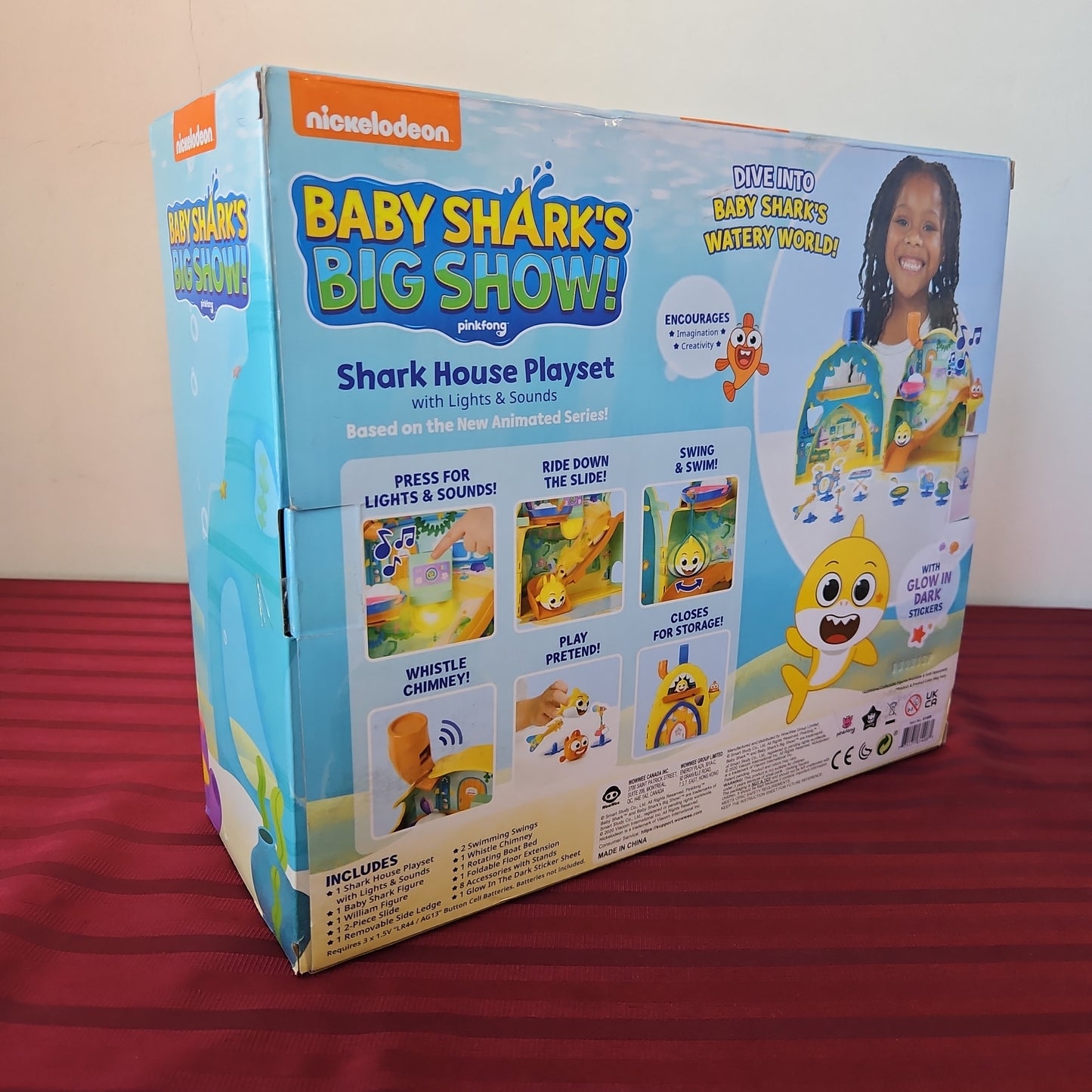 Set Casa de Tiburones Baby shark con sonidos y luces - Nickelodeon (Nuevo)