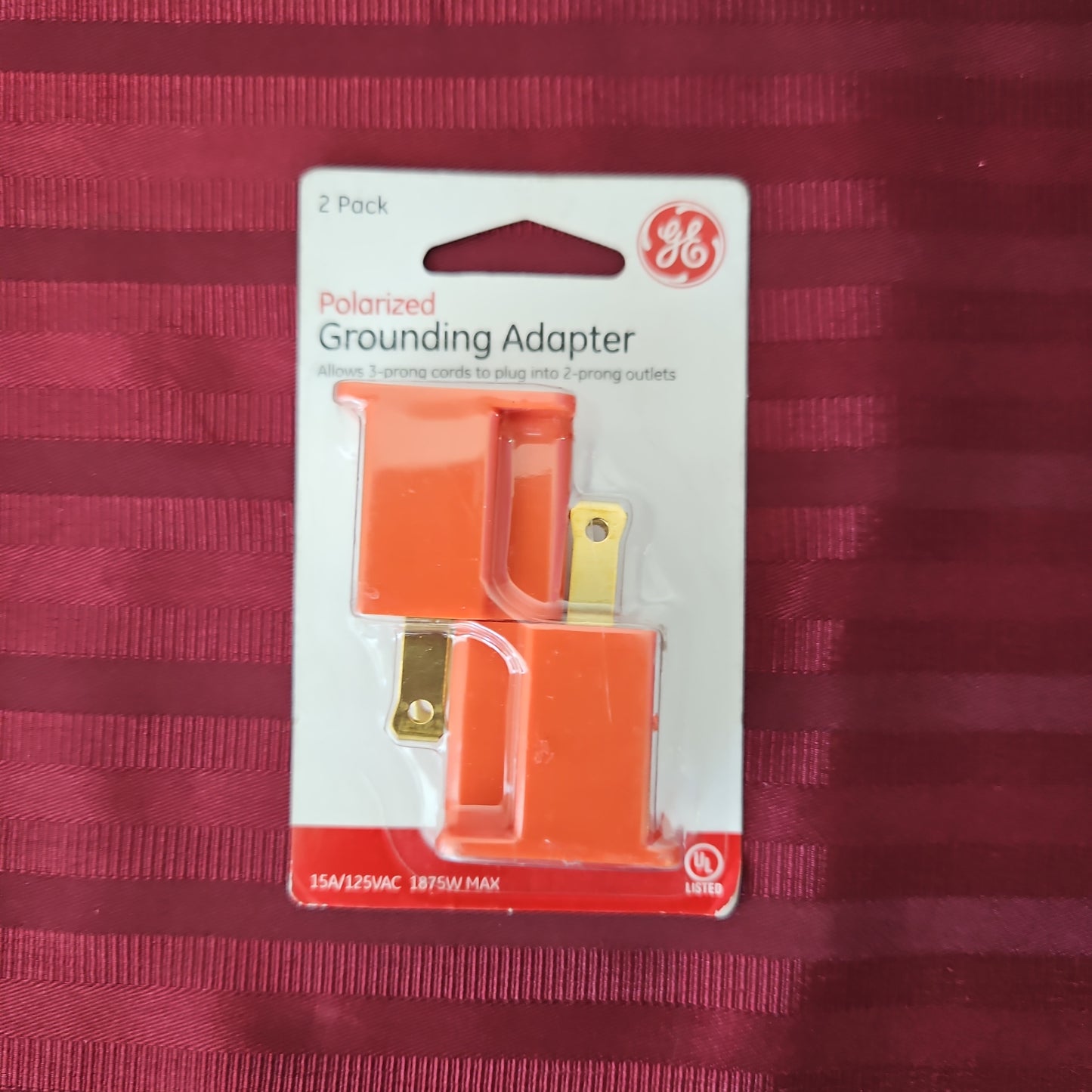 Adaptador de tierra polarizado (Paquete de 2) - General Electric (Nuevo)