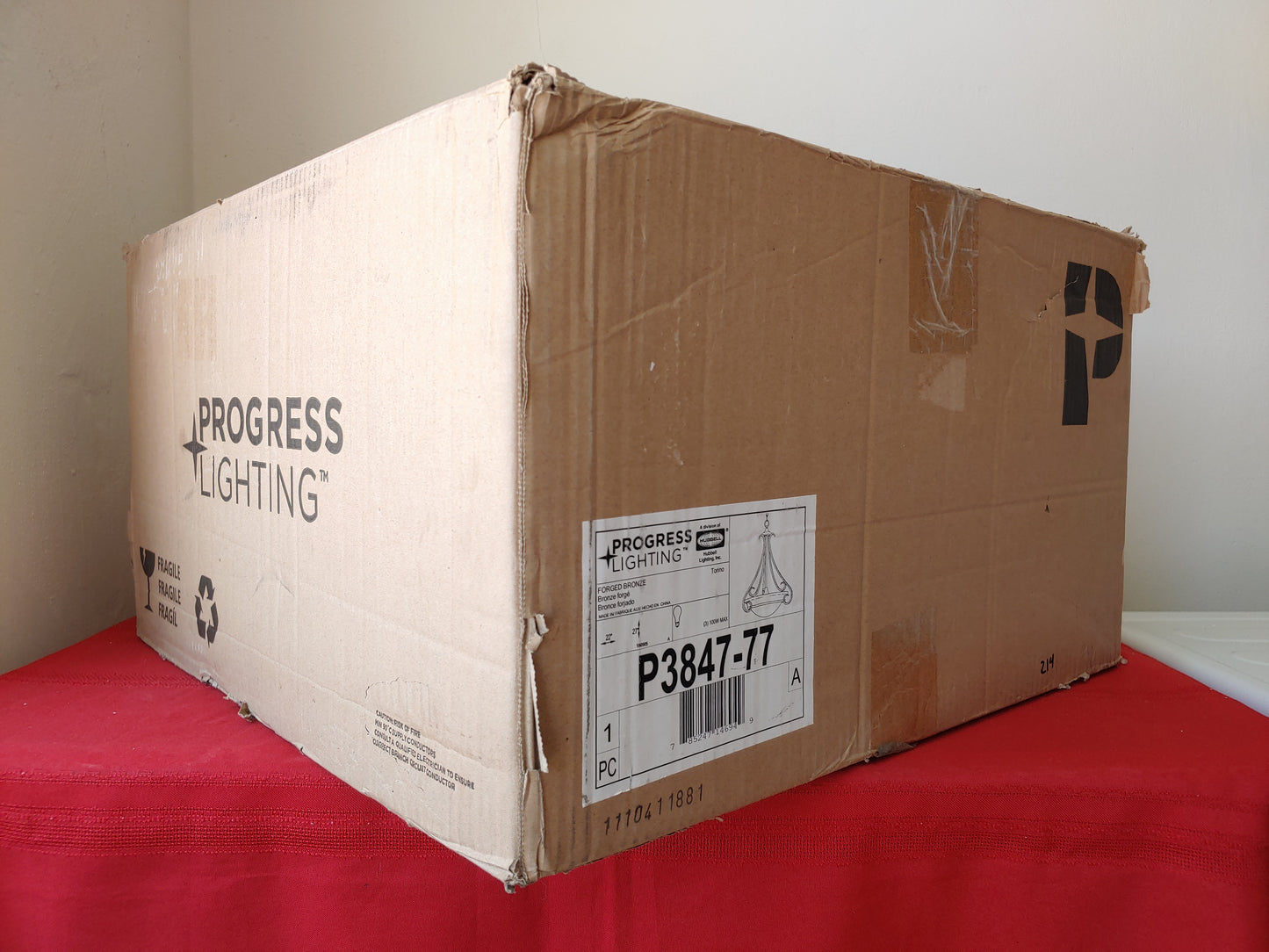 Lámpara colgante de 3 focos - Progress Lighting Torino (Nuevo, caja abierta)