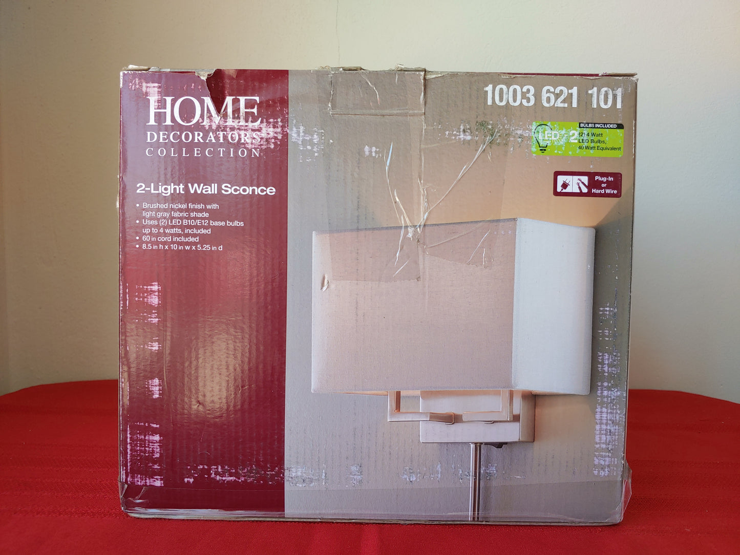 Lámpara de pared de 2 luces - Home Decorators Collection (Nuevo, caja abierta)