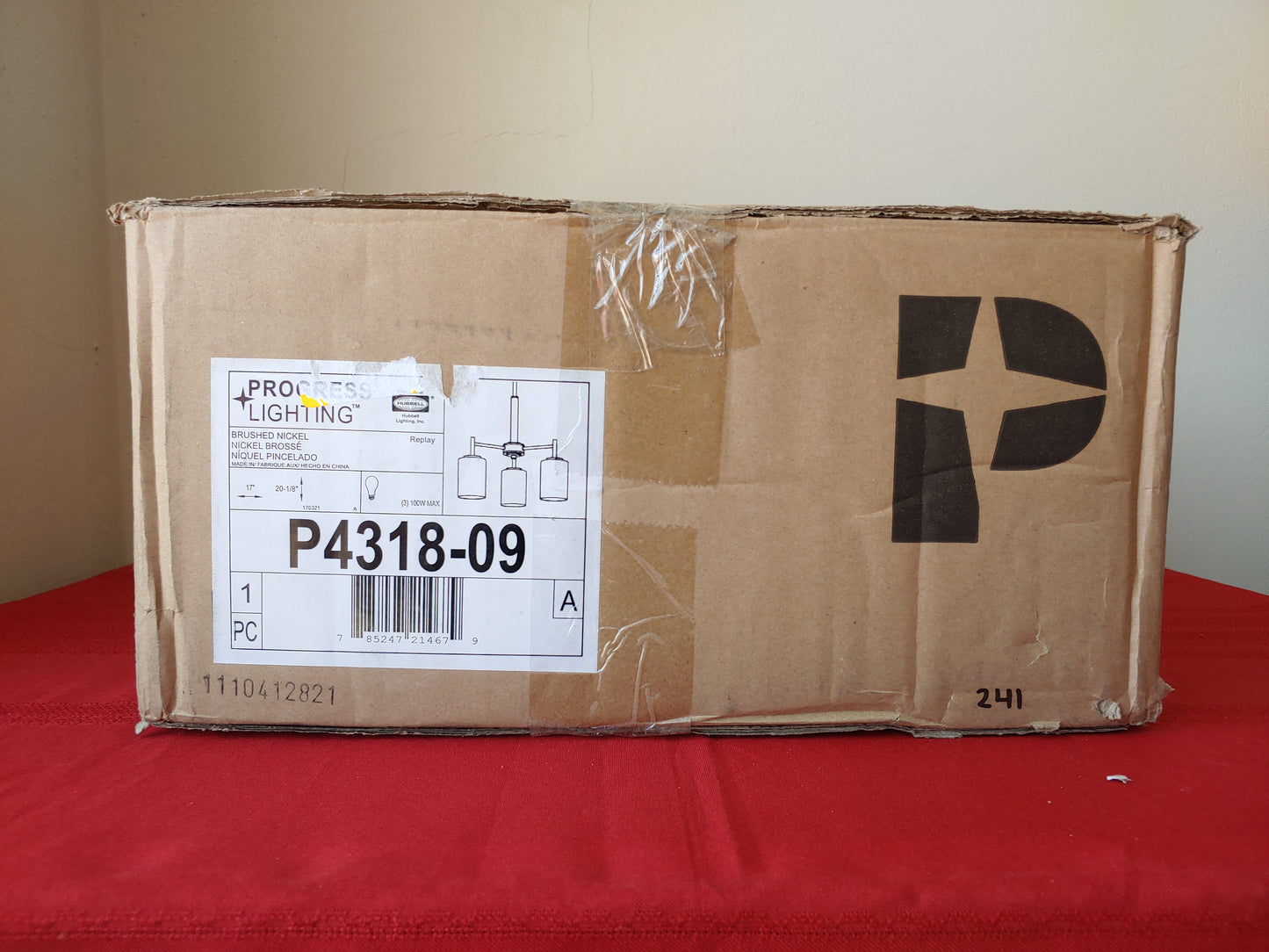 Candelabro de 3 luces - Progress Lighting Replay (Nuevo, caja abierta)
