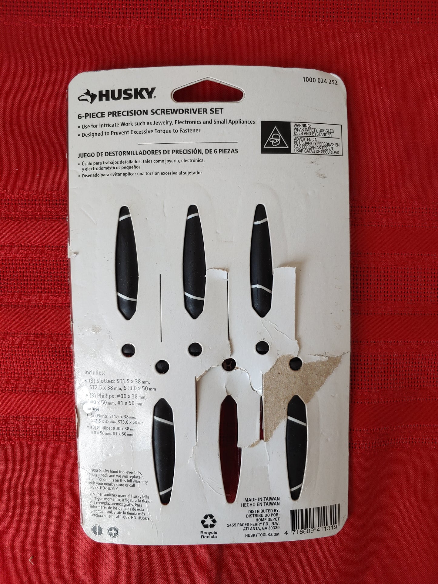 Juego de destornilladores de precisión - Husky (Nuevo, falta un destornillador)