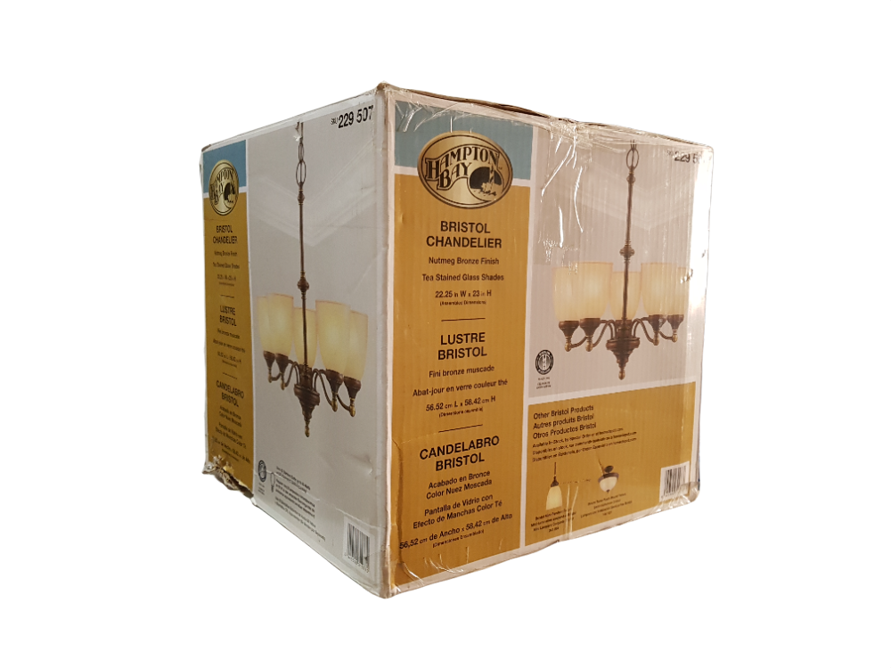 Candelabro Bristol de 5 luces - Hampton Bay (Nuevo, caja abierta)