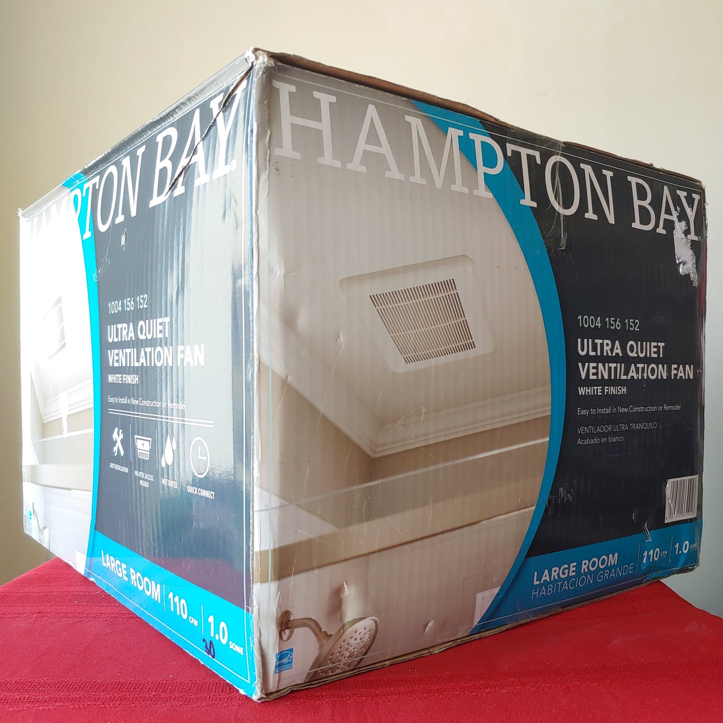 Extractor 110 pies cúbicos color blanco - Hampton Bay (Nuevo, caja abierta)