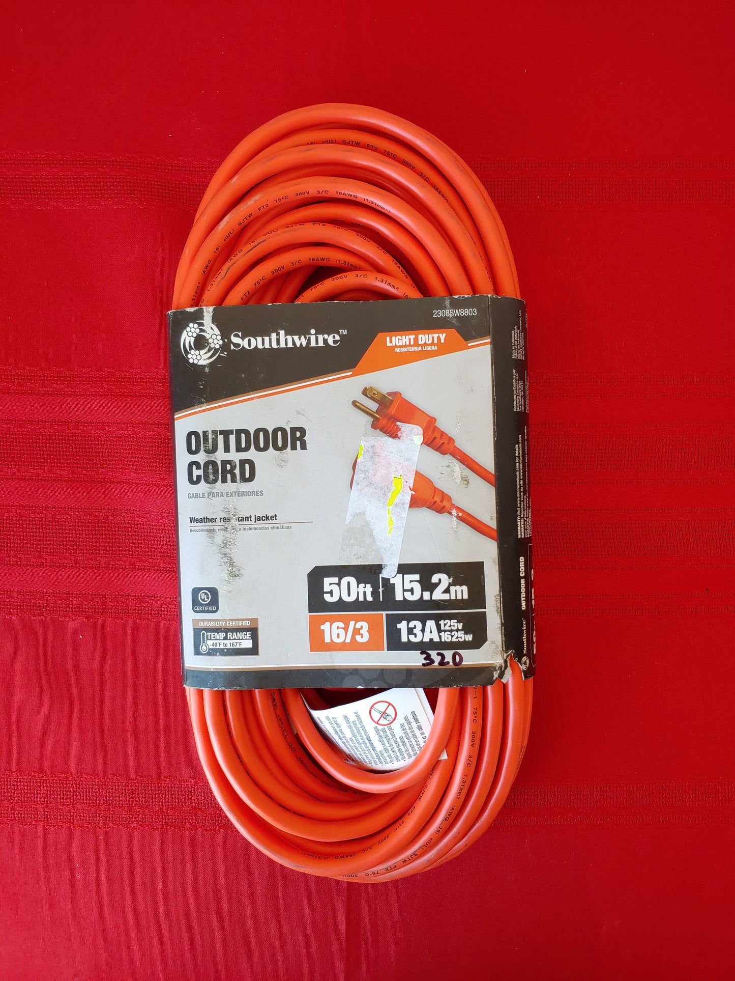 Extensión para exteriores de 15.2 m - Southwire (Nuevo)