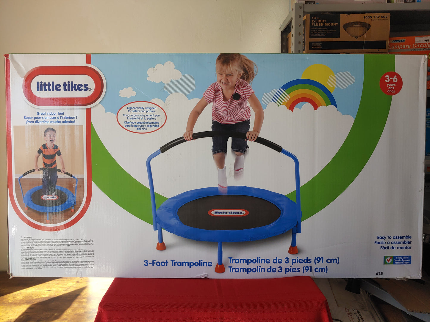 Trampolín de 91 cm para niños - Little Tikes (Nuevo, caja abierta)