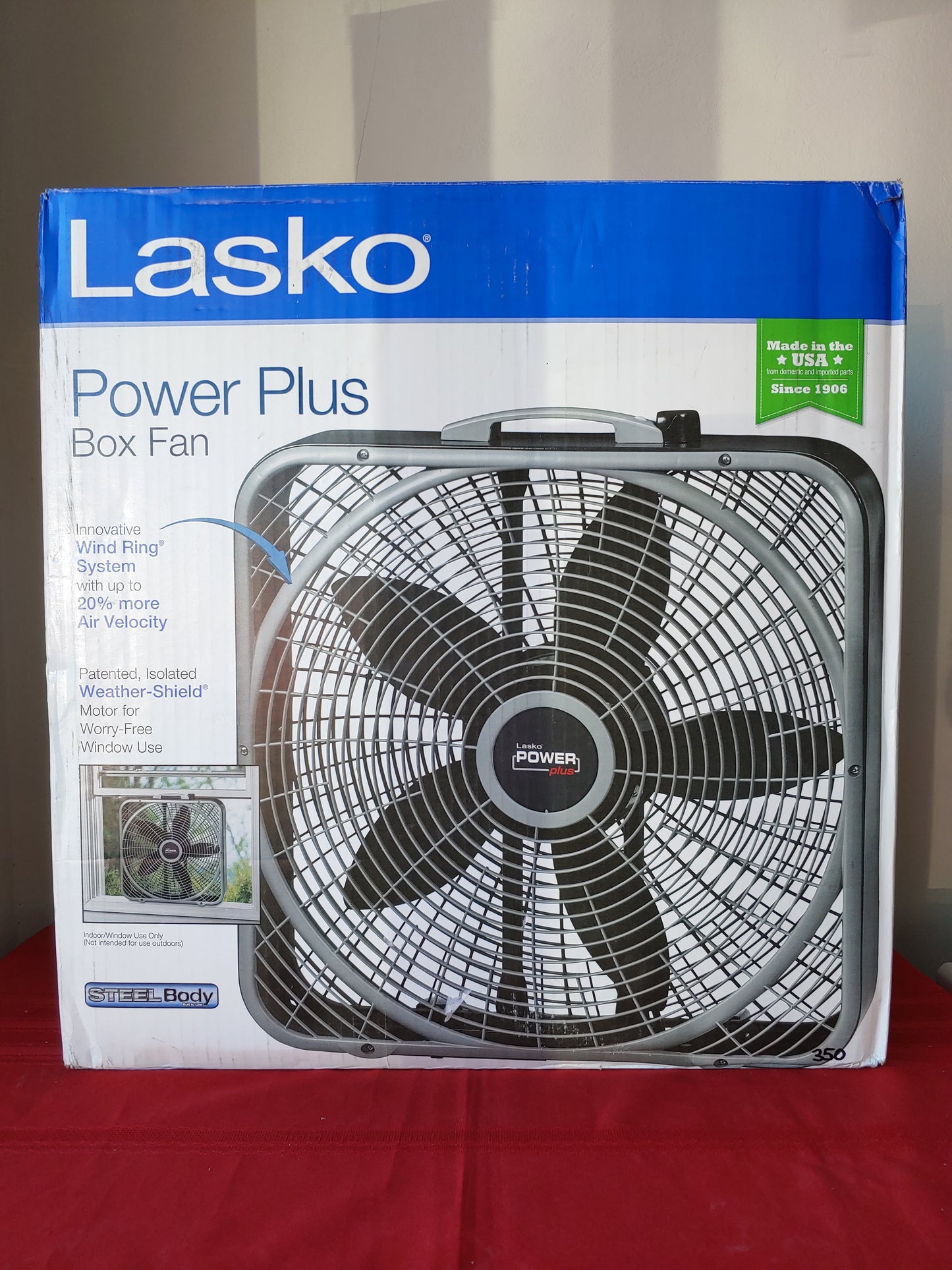 Ventilador de caja de circulación de aire 20" - Lasko Power Plus (Nuevo, caja abierta)