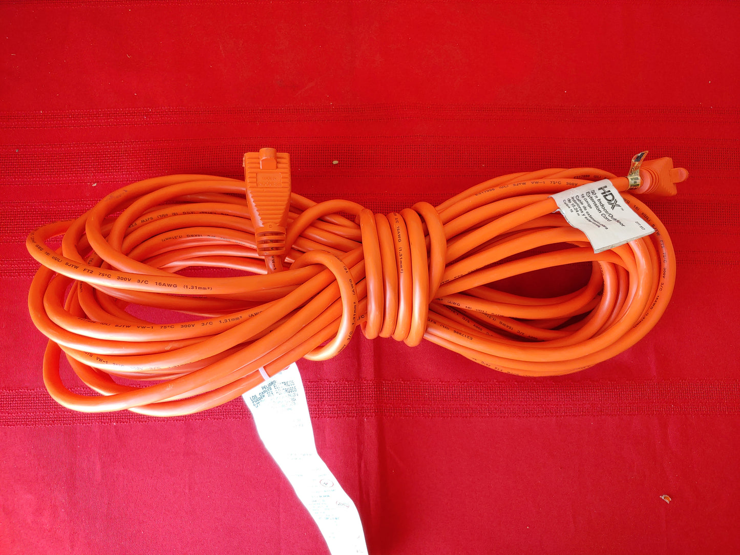 Extensión para interiores y exteriores de 15.24 m - HDX (Nuevo, sin empaque)