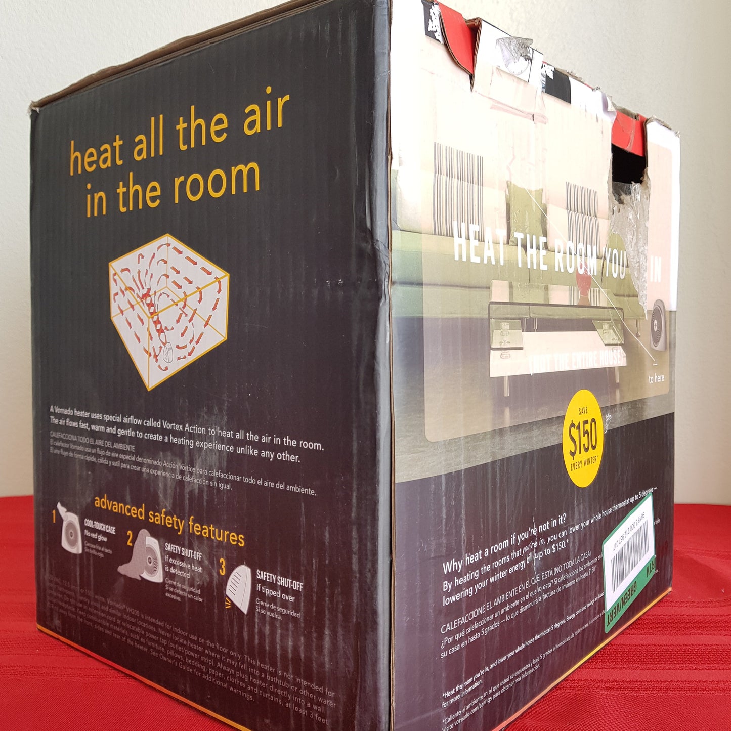 Calefactor eléctrico - Vornado (Nuevo, caja abierta)