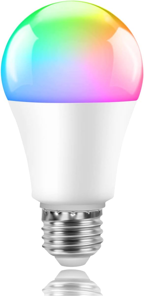 Foco inteligente 9 W WiFi, multicolor - Wixann (Nuevo, sin caja)