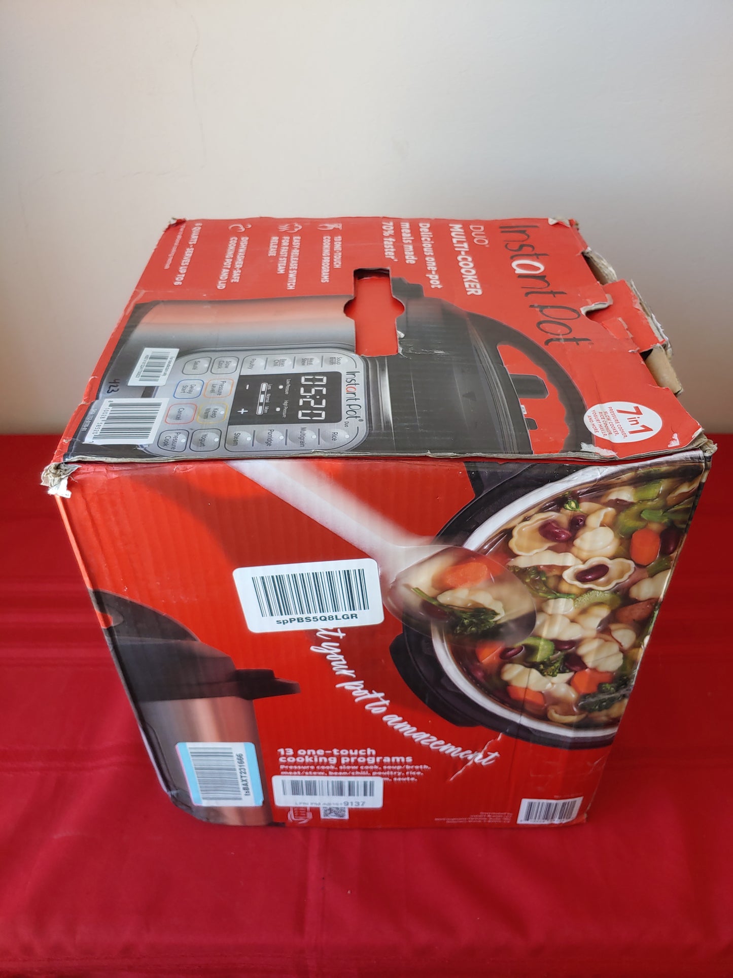 Olla de presión eléctrica multifuncional 7 en 1 de 5.7 litros - Instant Pot Duo (Nuevo, caja abierta)