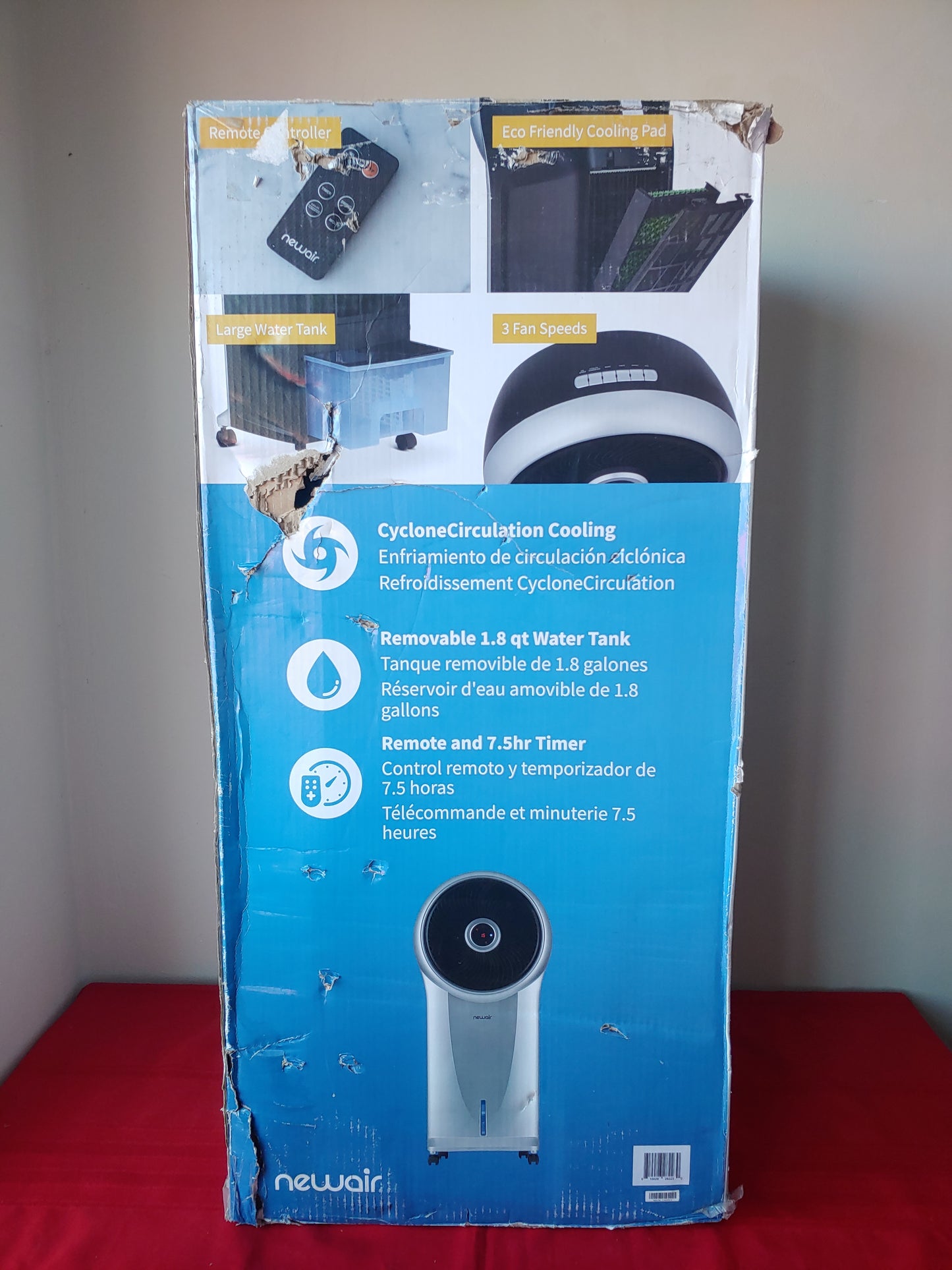 Enfriador de aire evaporativo 6.8L portátil 470 CFM - Newair (Nuevo, caja abierta)