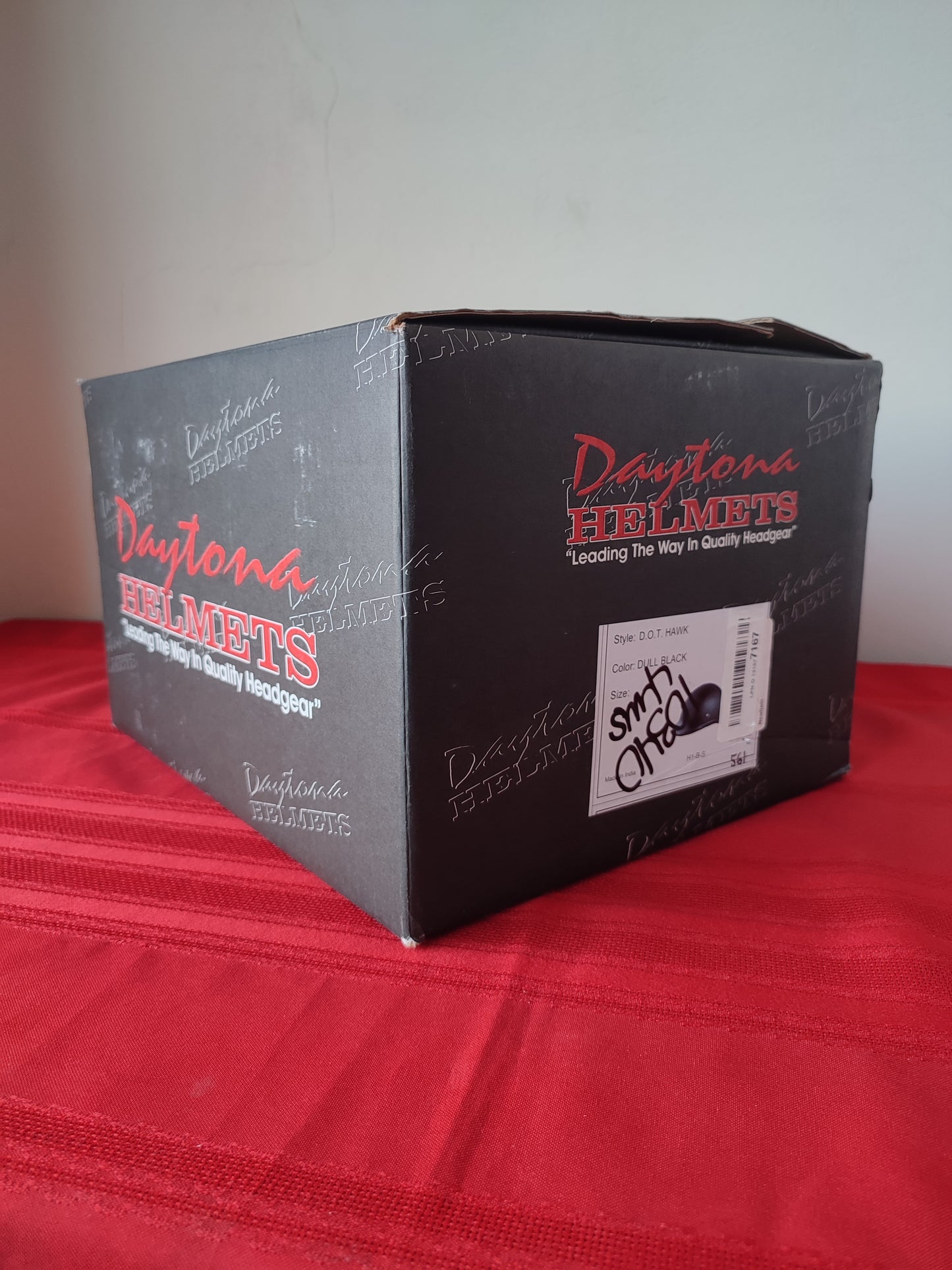 Casco para motocicleta color negro Mate (Talla S) - Daytona Helmets Hawk (Nuevo, caja abierta)