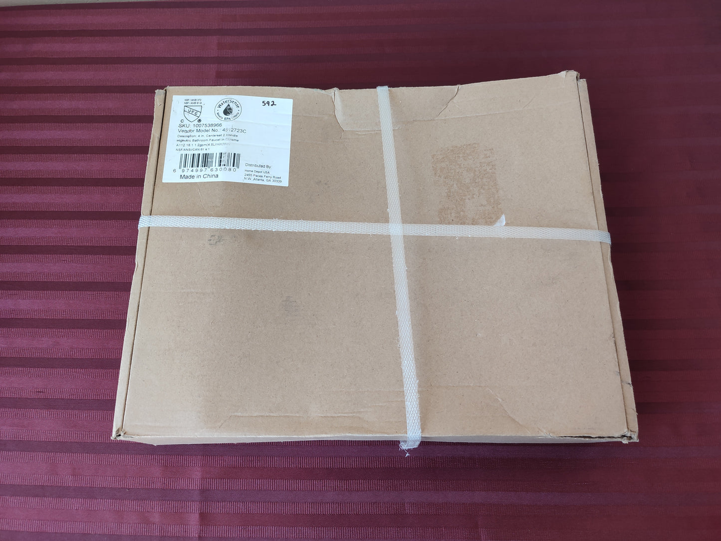 Llave mezcladora para lavabo de arco alto cromada - Garrick (Nuevo, caja abierta)