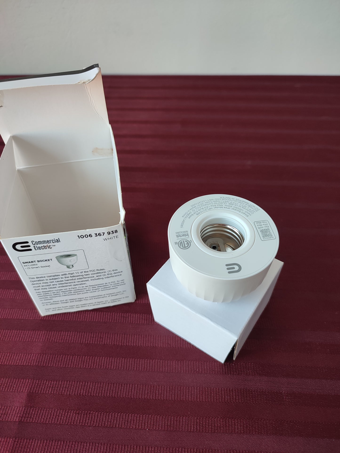 Socket inteligente - Commercial Electric (Nuevo, caja abierta)