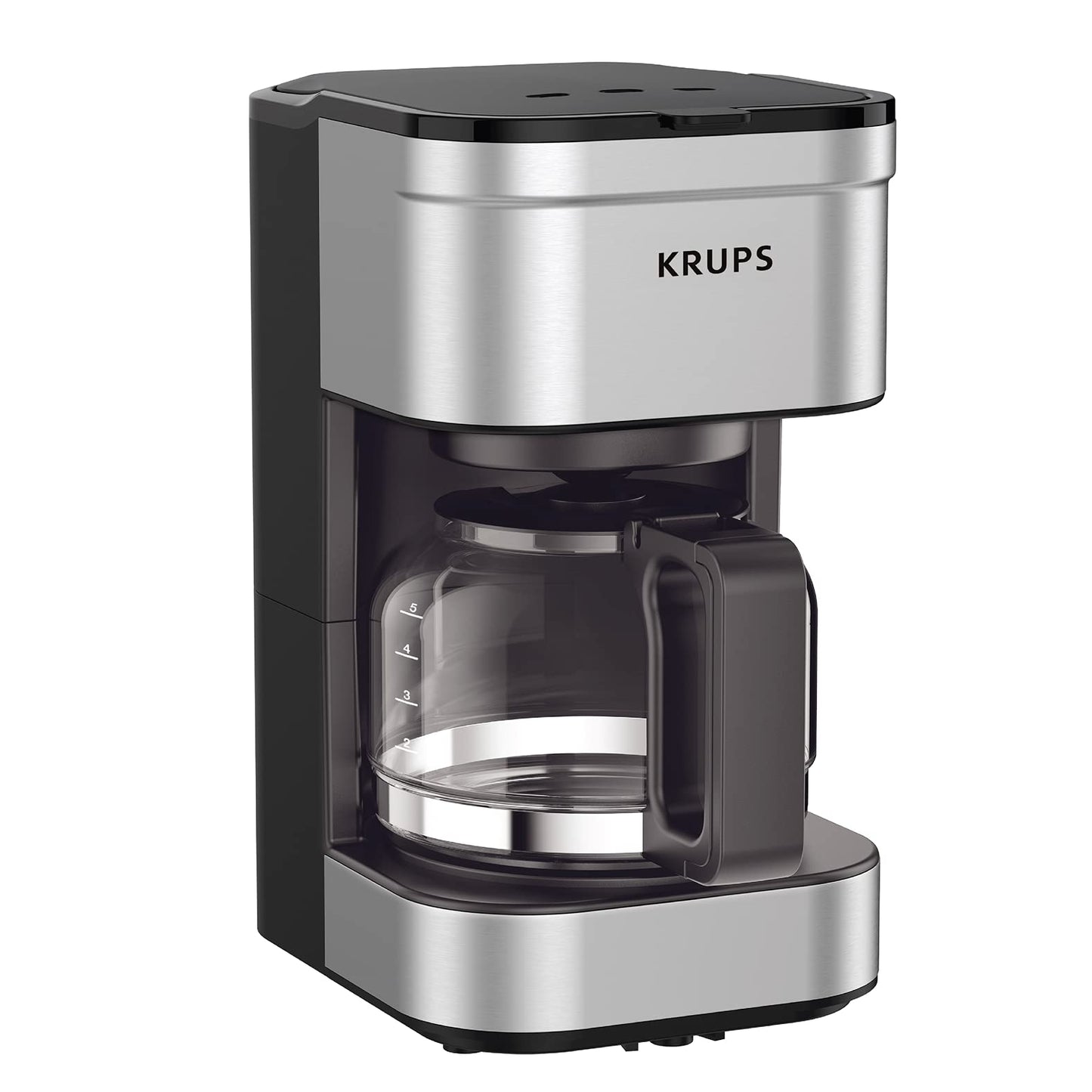Cafetera de 5 tazas de acero inoxidable con filtro reutilizable - KRUPS (Nuevo, caja abierta)