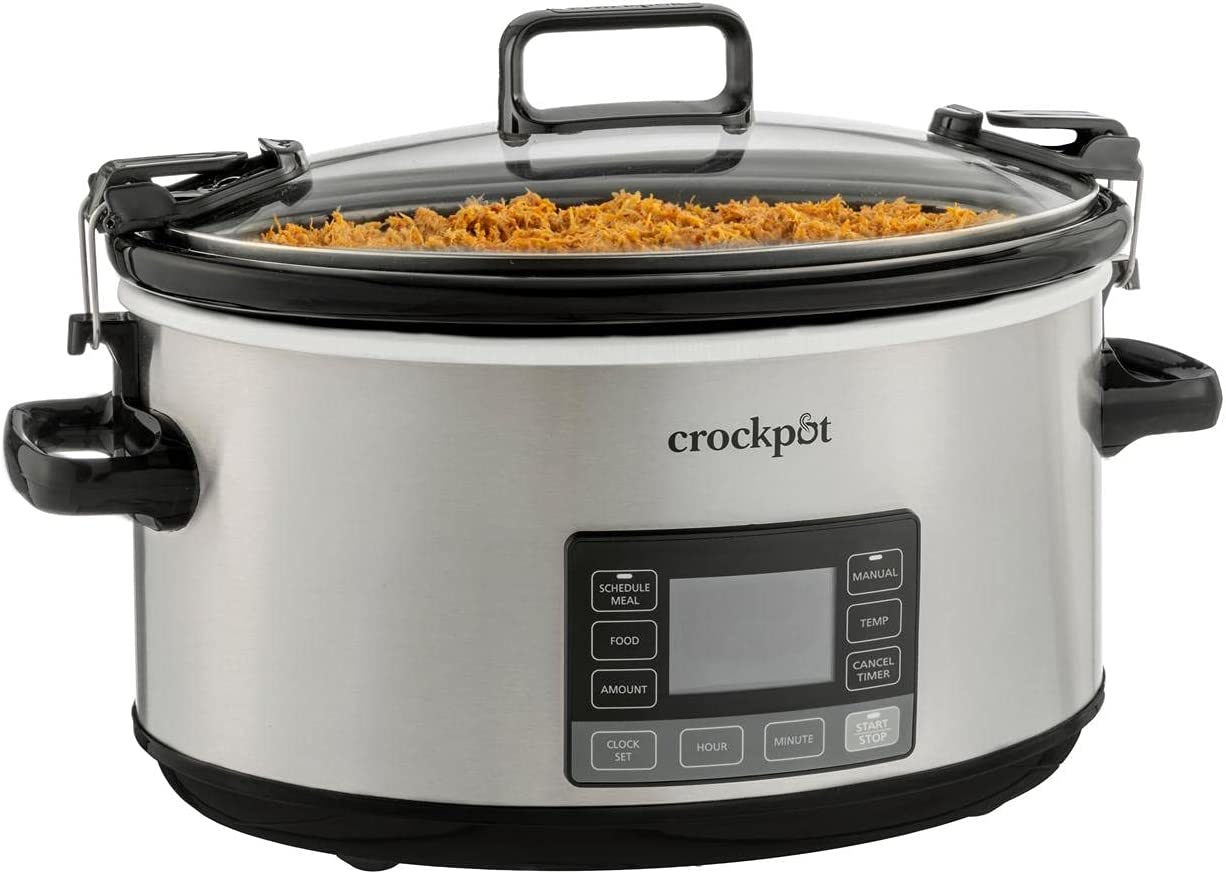 Olla de cocción lenta digital de 6.6 litros con tapa de bloqueo - Crockpot (Nuevo, caja abierta)