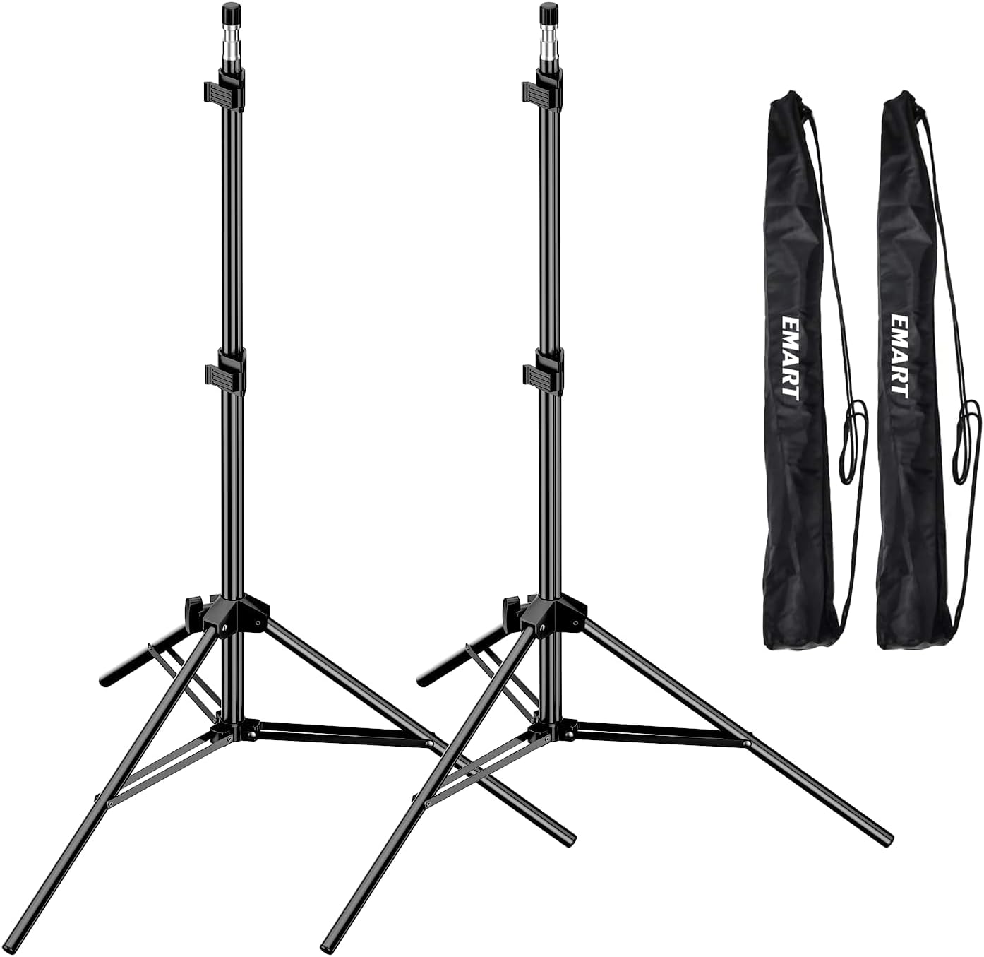 Paquete de 2 Trípodes de luz para fotografía - EMART (Nuevo, caja abierta)