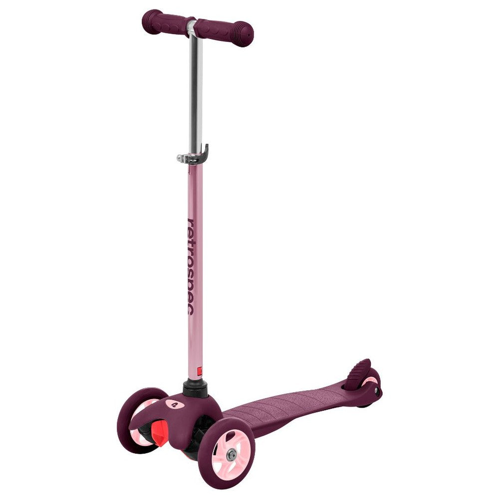 Scooter de 3 ruedas para niños color morado/rosa - Retrospec Chipmunk (Nuevo, caja abierta)