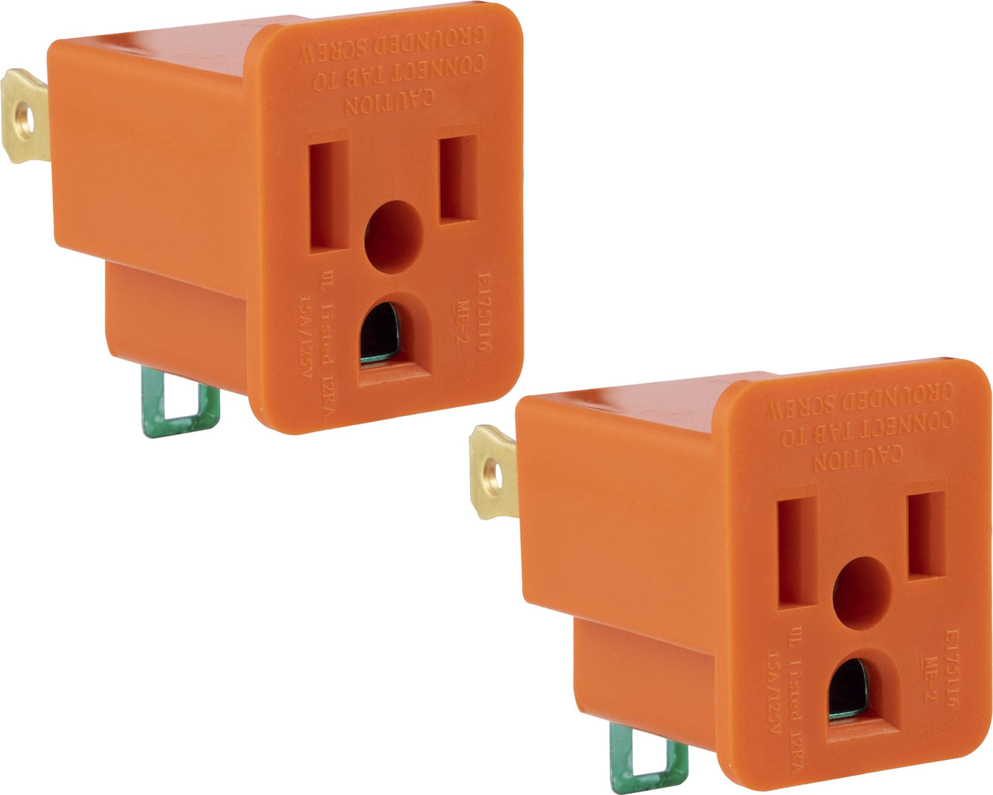 Adaptador de tierra polarizado (Paquete de 2) - General Electric (Nuevo)