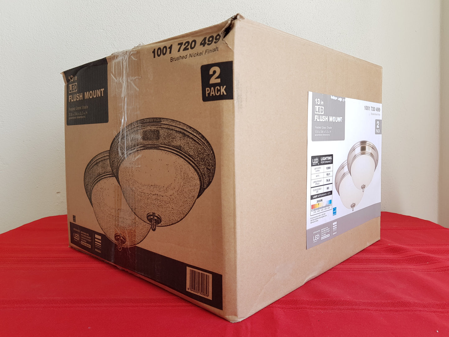 Paquete de 2 lámparas de techo LED - Commercial Electric (Nuevo, caja abierta)