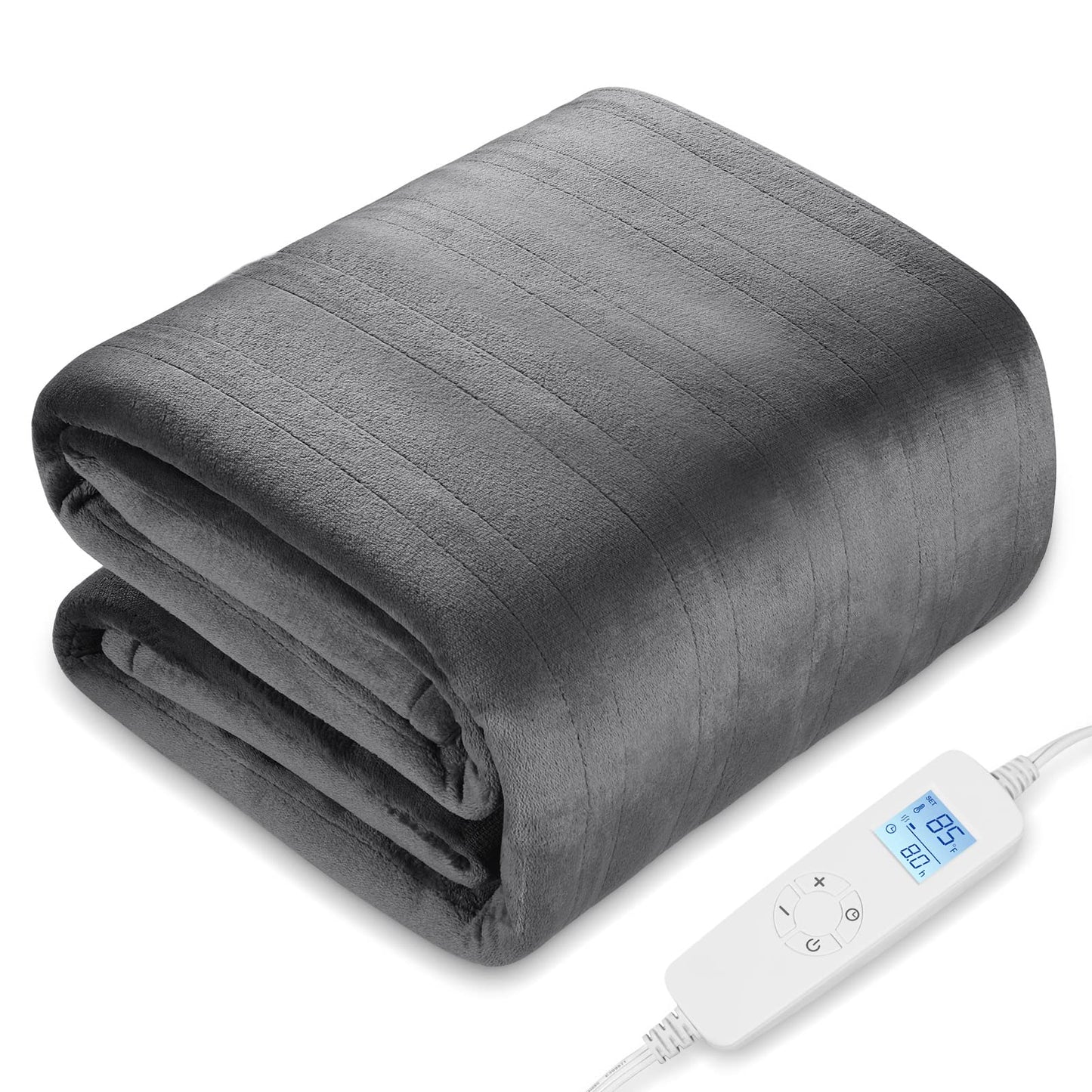 Manta térmica eléctrica Queen color gris (84" x 90") - PROALLER (Nuevo)