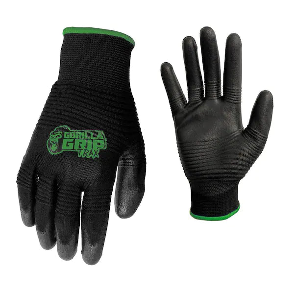 Par de guantes de trabajo de nylon (Talla S) - Gorila Grip Trax (Nuevo)