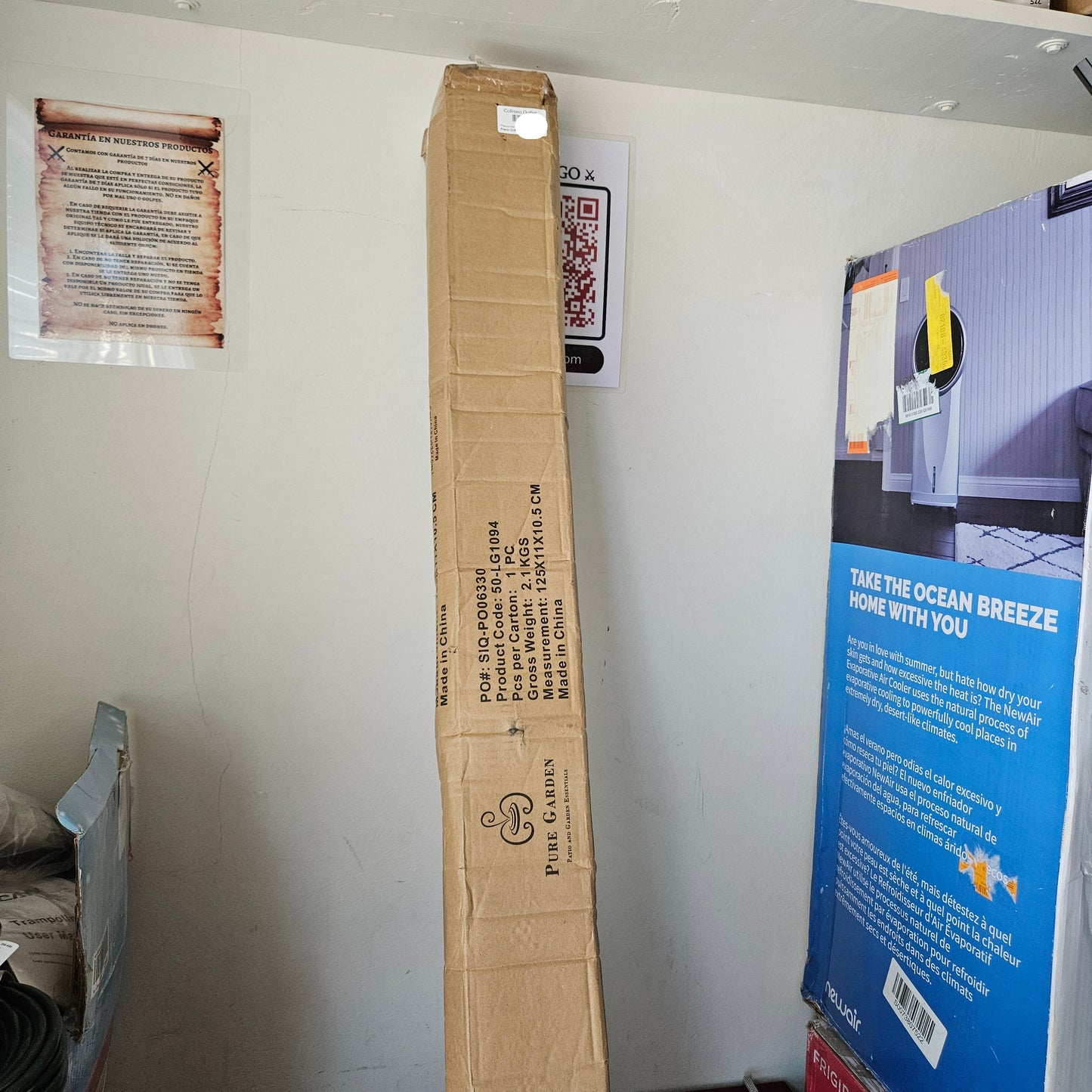 Sombrilla portátil de playa con inclinación de 360 grados con protección UV - Pure Garden (Nuevo, caja abierta)