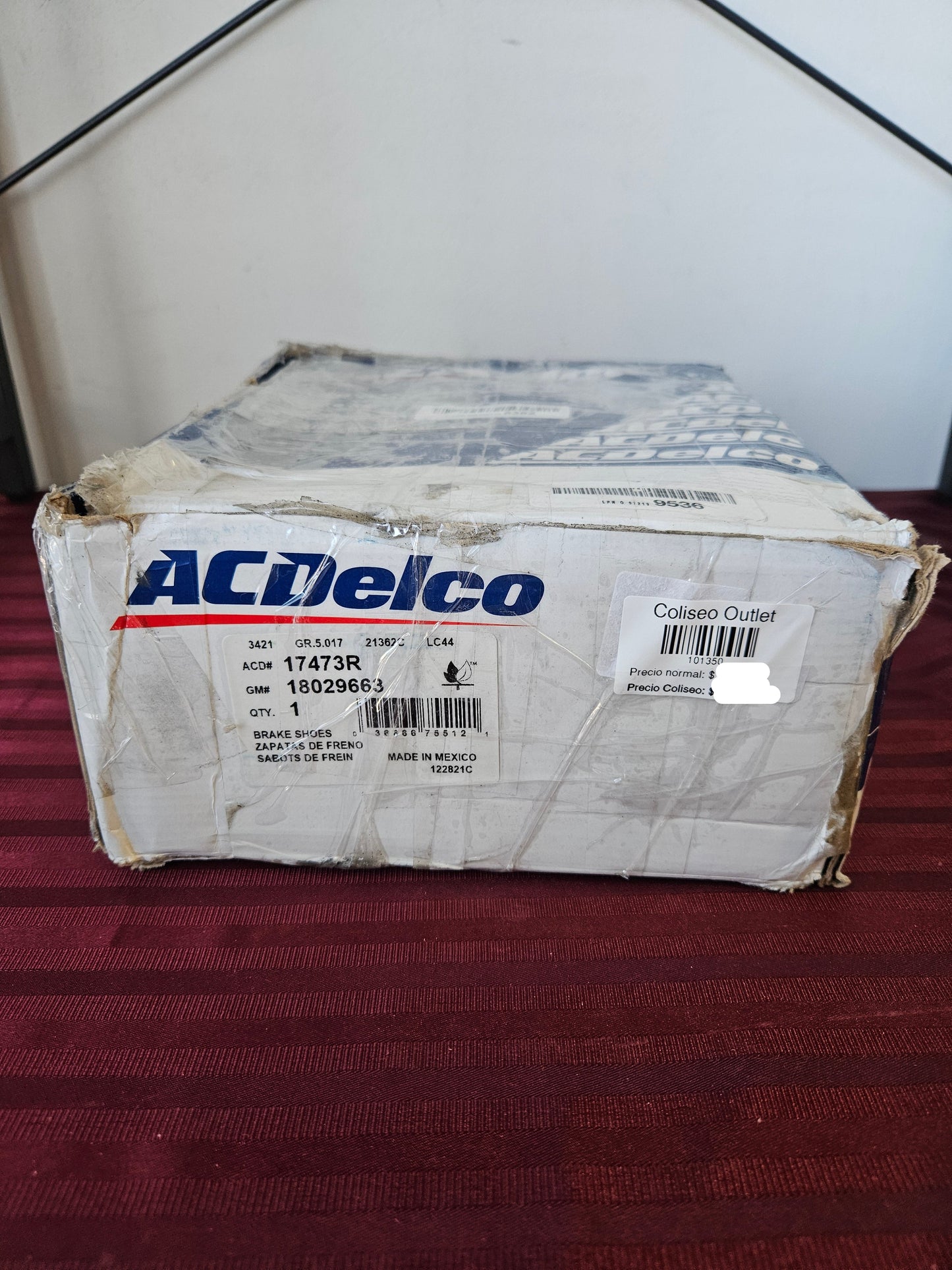 Balatas de cerámica traseras 18029663 Chevrolet, GMC, Cadillac - ACDelco (Nuevo, caja abierta)