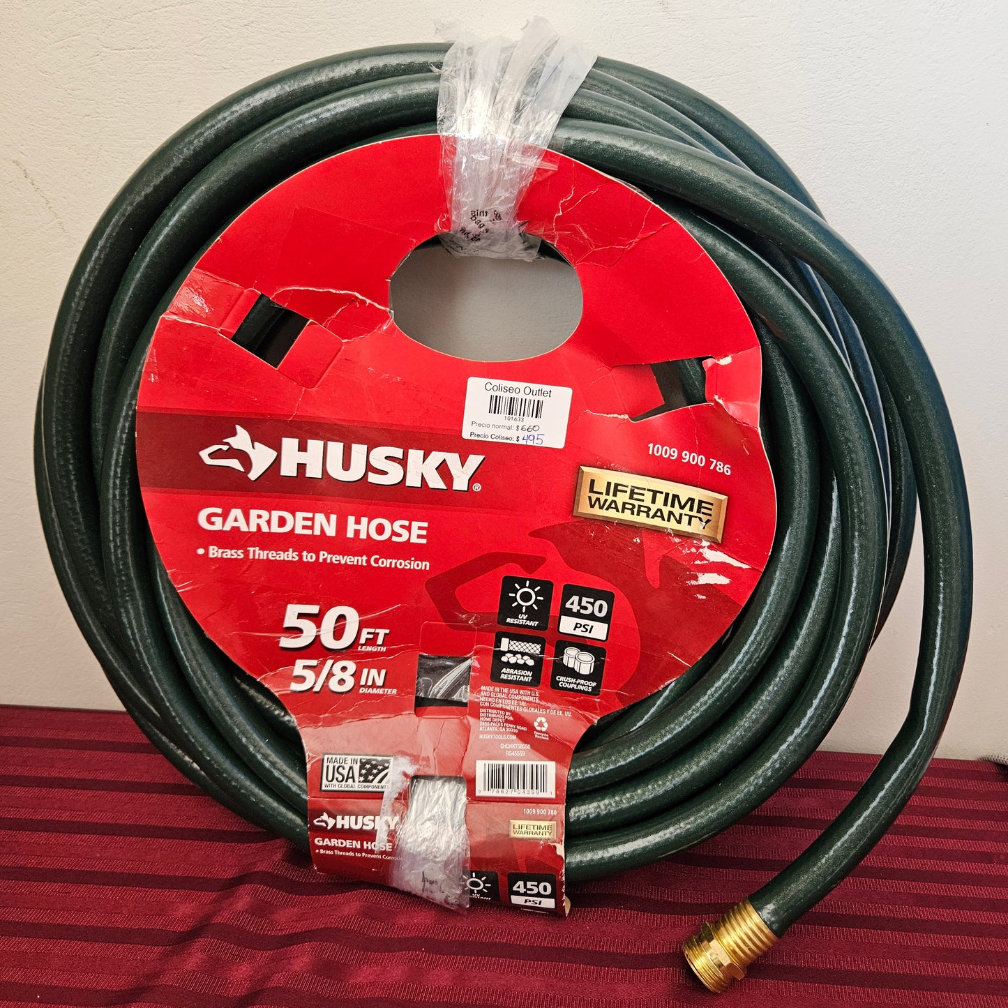 Manguera reforzada para jardín 15.24 m - Husky (Nuevo, sin empaque)