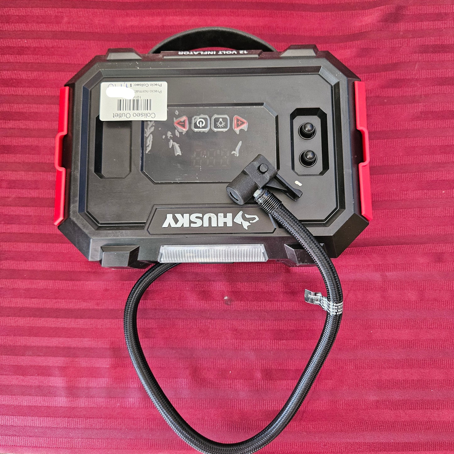 Inflador portátil de 12 V - Husky (Nuevo, sin caja)