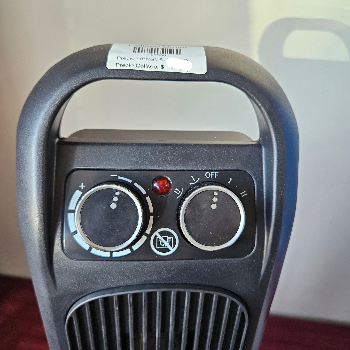 Calefactor cerámico eléctrico PTC 20" - SONBION (Nuevo, sin caja)