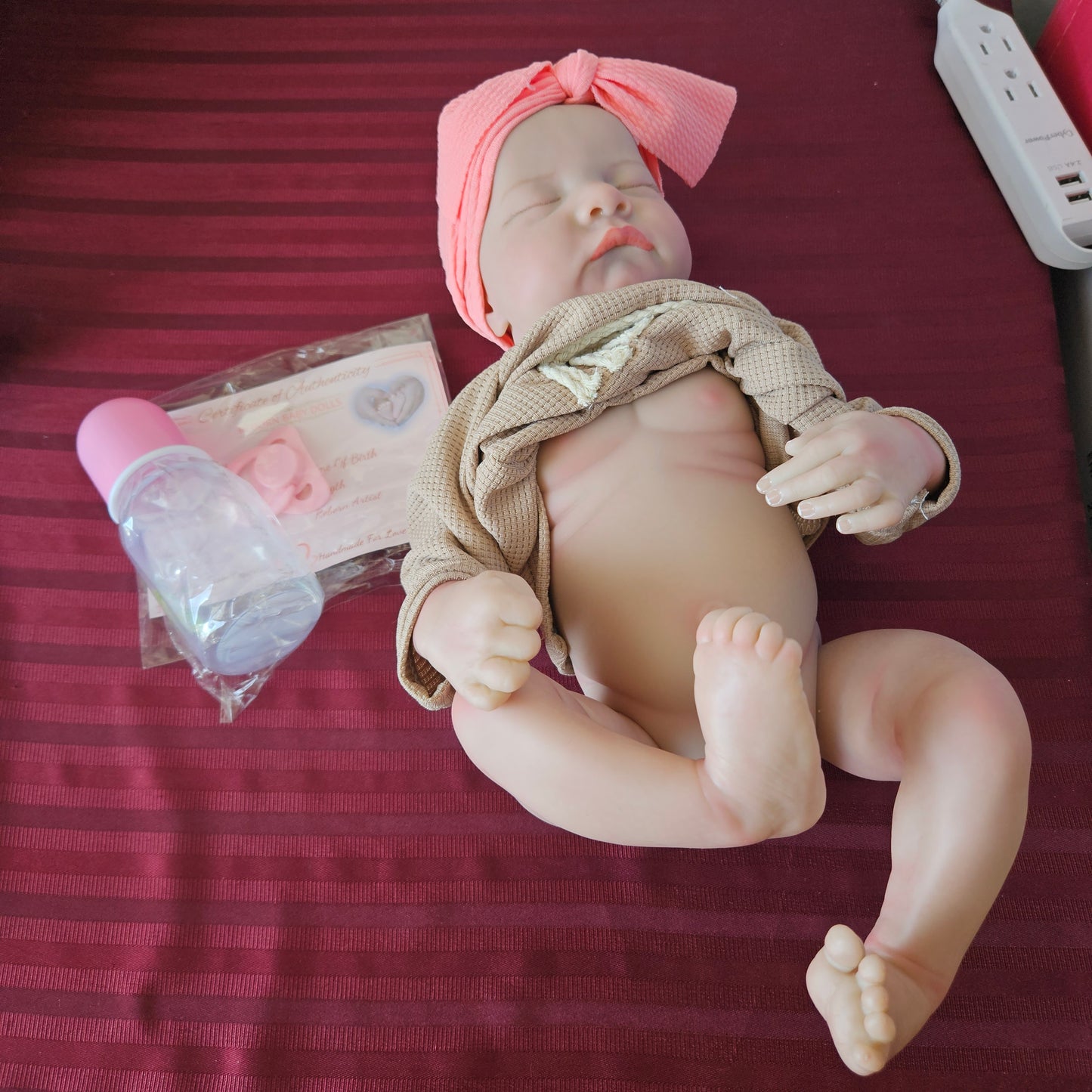 Bebé Reborn niña cuerpo completo de vinilo siliconado (Nuevo)