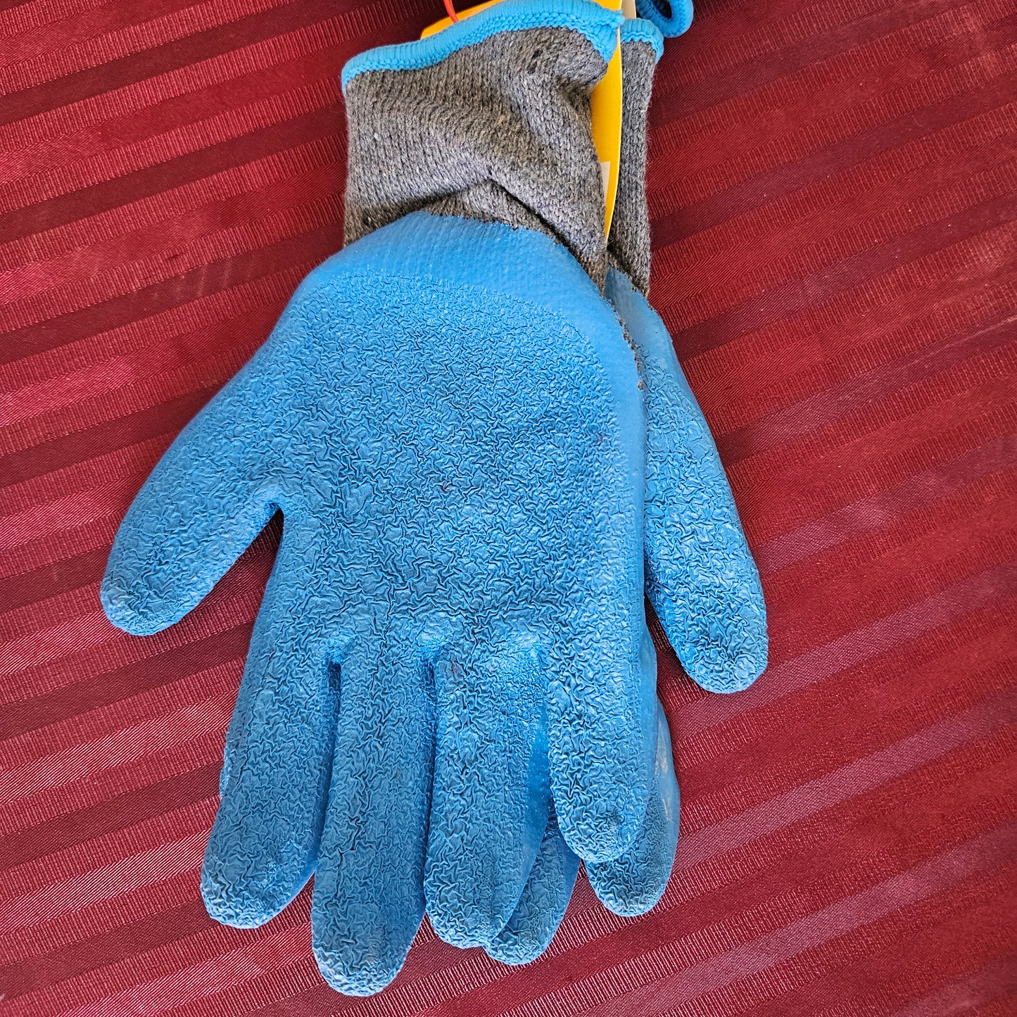 Par de guantes de trabajo con revestimiento de látex (Talla L) - Firm Grip (Nuevo)