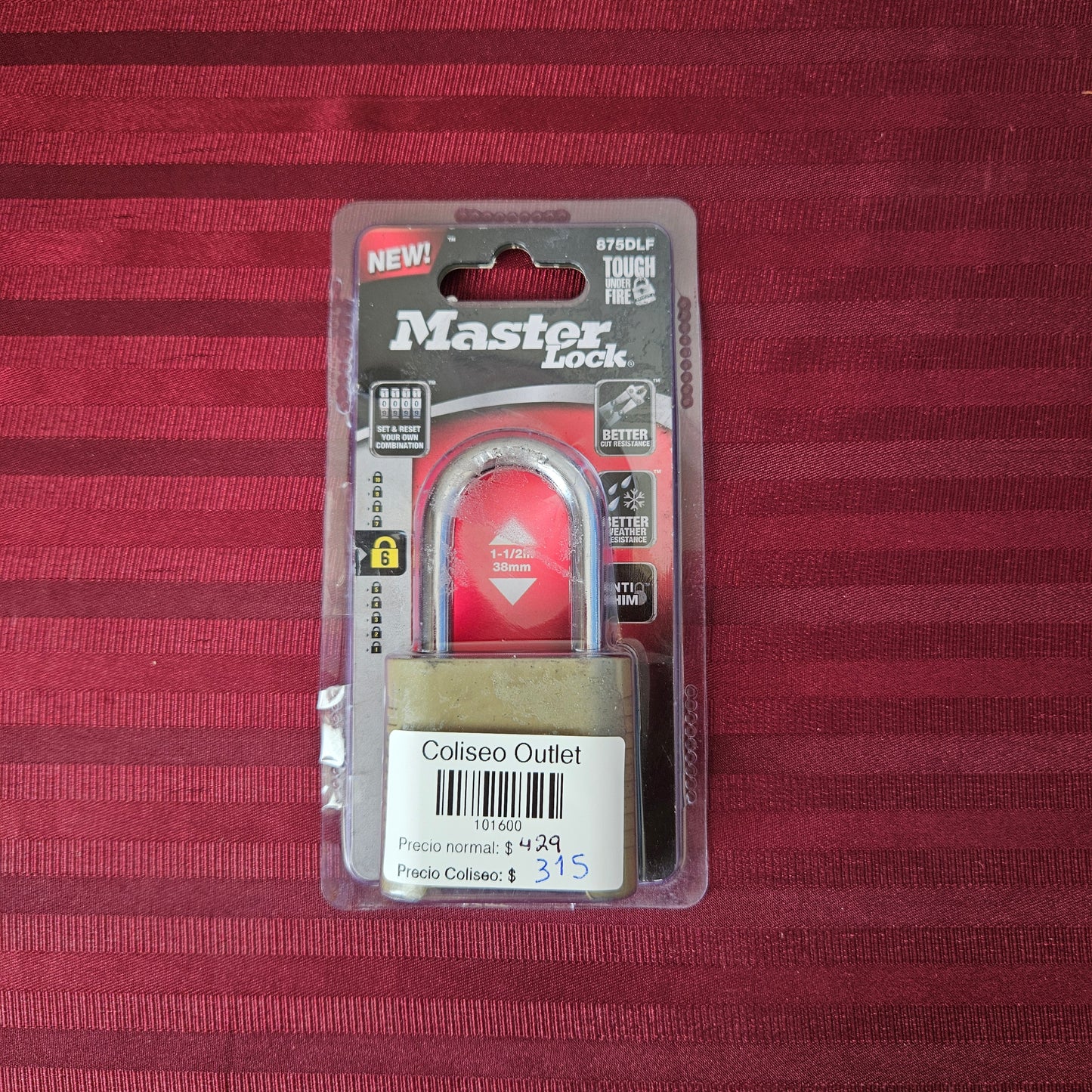 Candado de combinación personalizable - MasterLock (Nuevo)